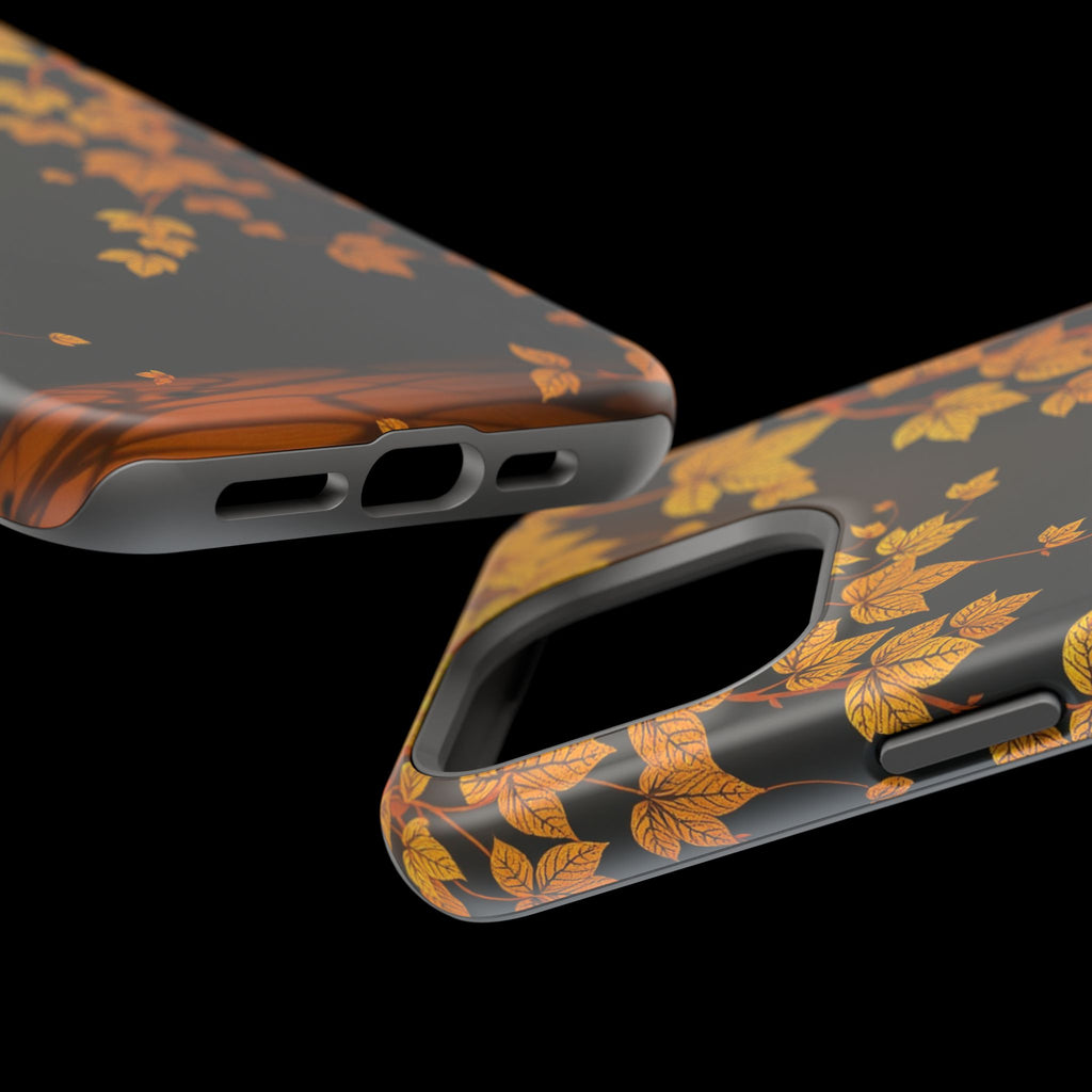 iPhone Mustard And Rust Art Nouveau Vine Slim Everyday iPhone 14 · iPhone Case
