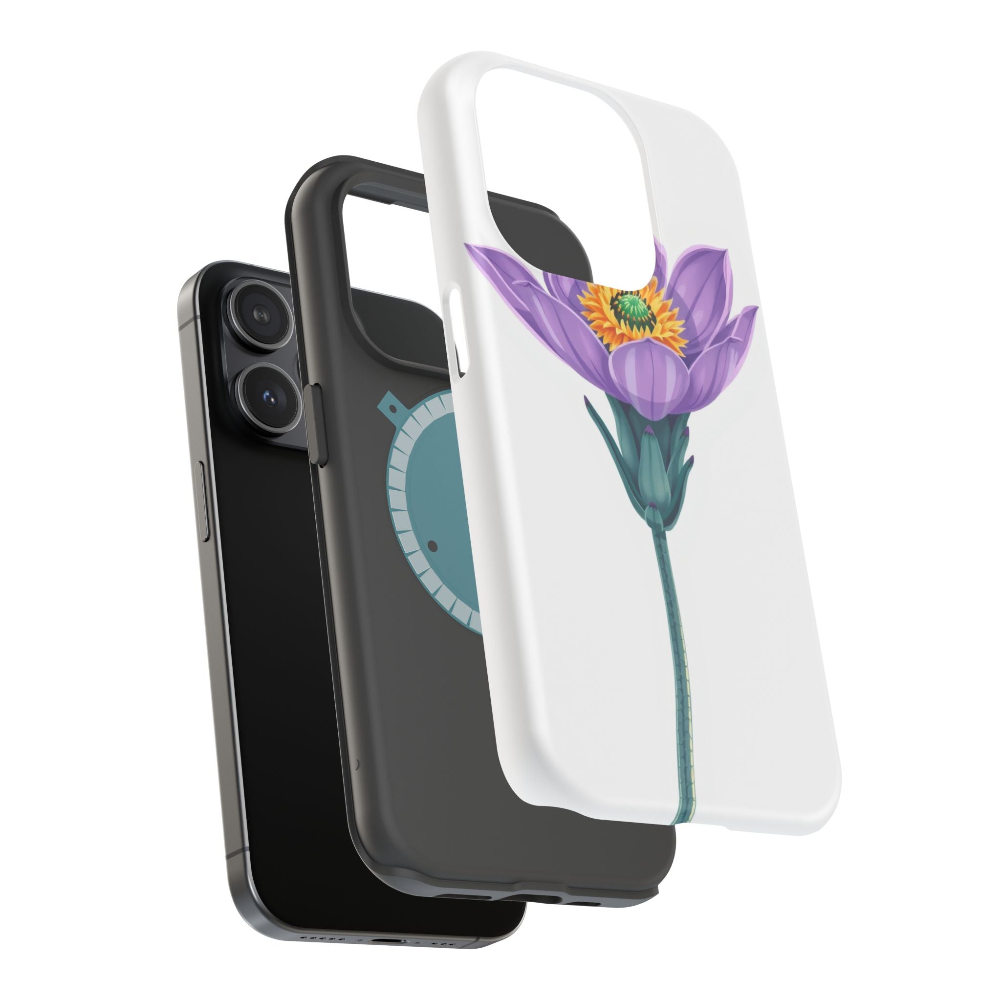 iPhone Indigo And Violet Desert Flower Slim Everyday Designer Case · iPhone Case