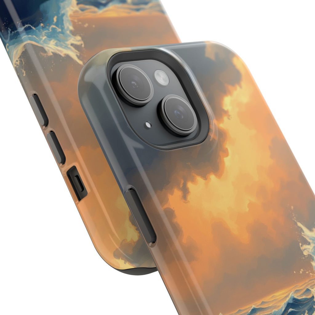 iPhone Sunset Amber And Peach Storm at Sea Slim iPhone Everyday · iPhone Case