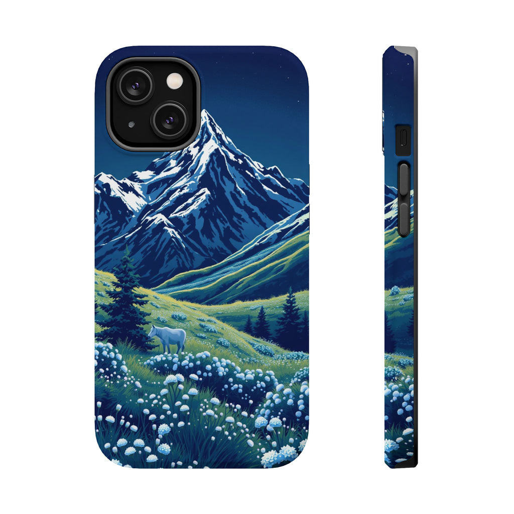 iPhone Midnight Blue And Silver Alpine Meadow Slim iPhone Everyday · iPhone Case