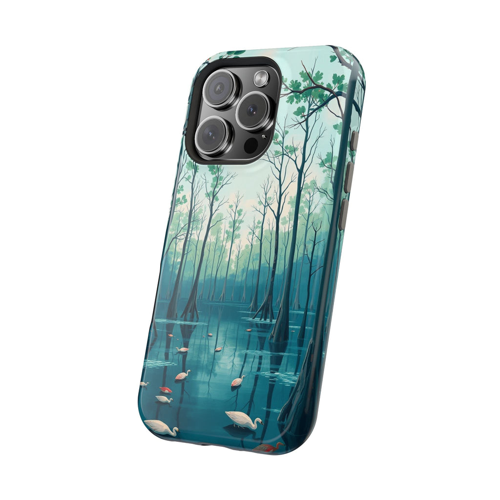 iPhone Cypress Swamp Electric Art Bold Modern Everyday Snap Case · iPhone Case
