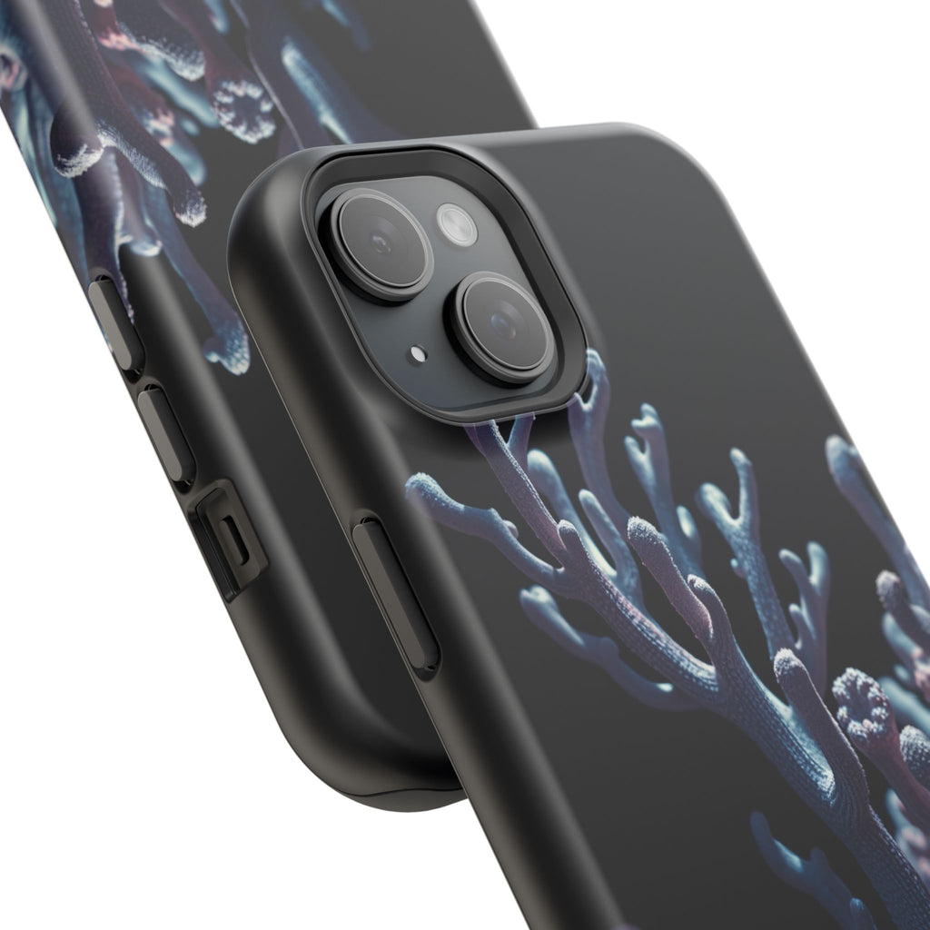 iPhone Midnight Blue And Silver Coral Reef Life Soft iPhone Finish · iPhone Case
