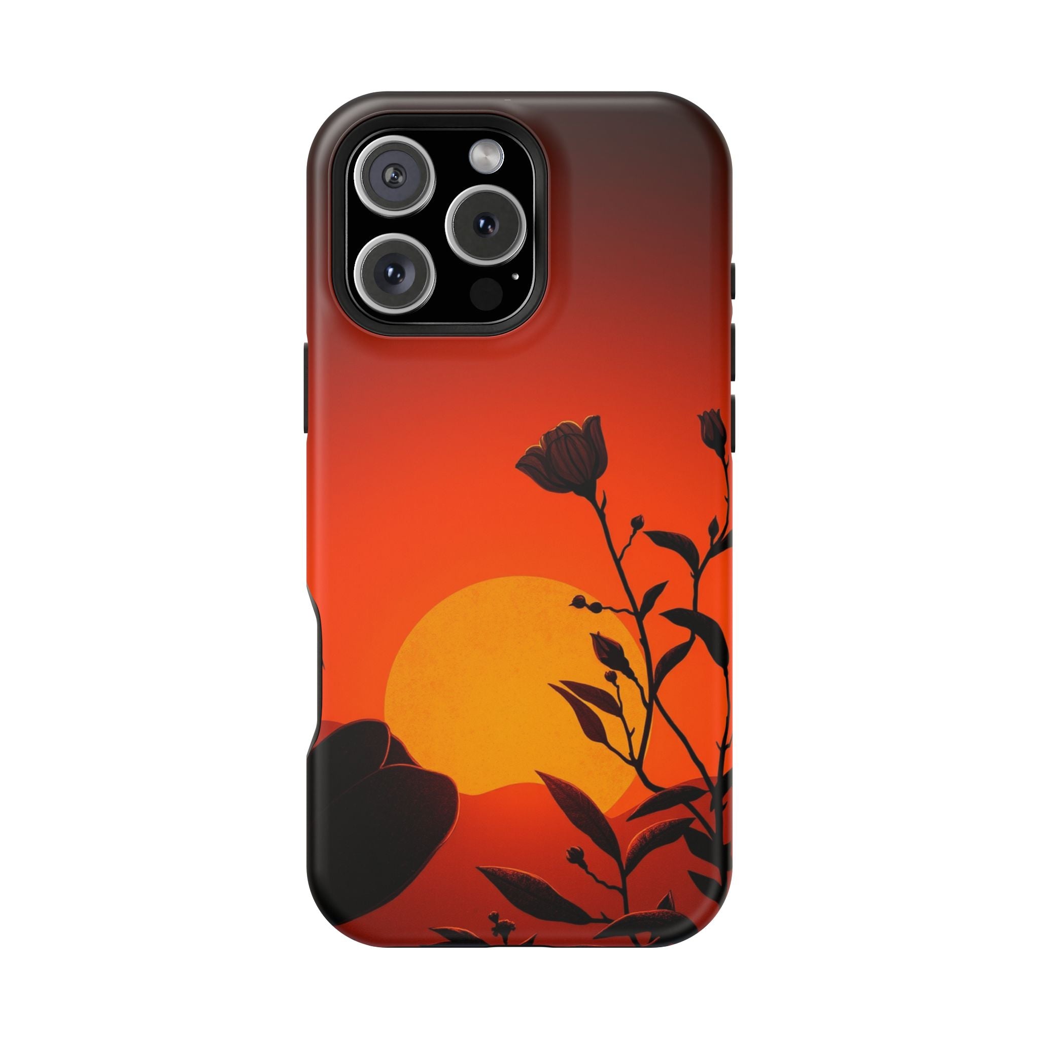 iPhone Bloom and Leaf Dark Gothic Ink Slim Everyday Designer Case · iPhone Case