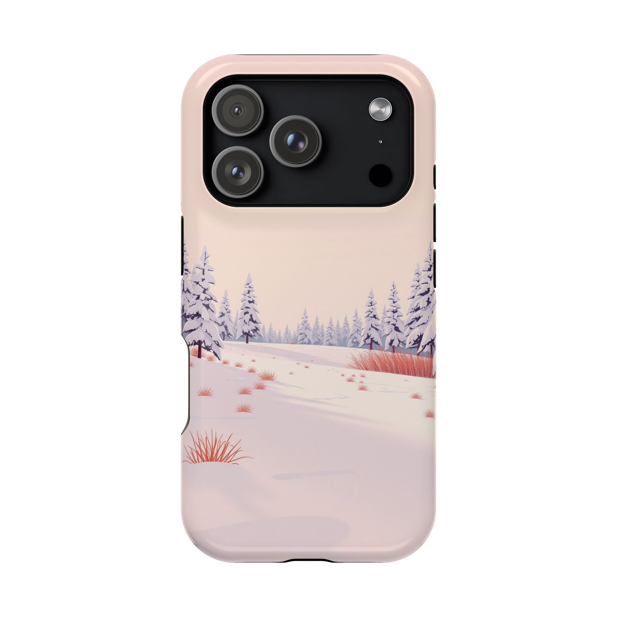 iPhone Snow Field Vintage Retro Poster Slim Everyday Designer Case · iPhone Case