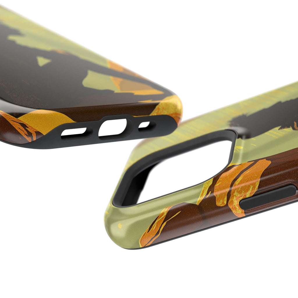 iPhone Mustard And Rust Overthinking Again Slim Everyday Designer Case · iPhone