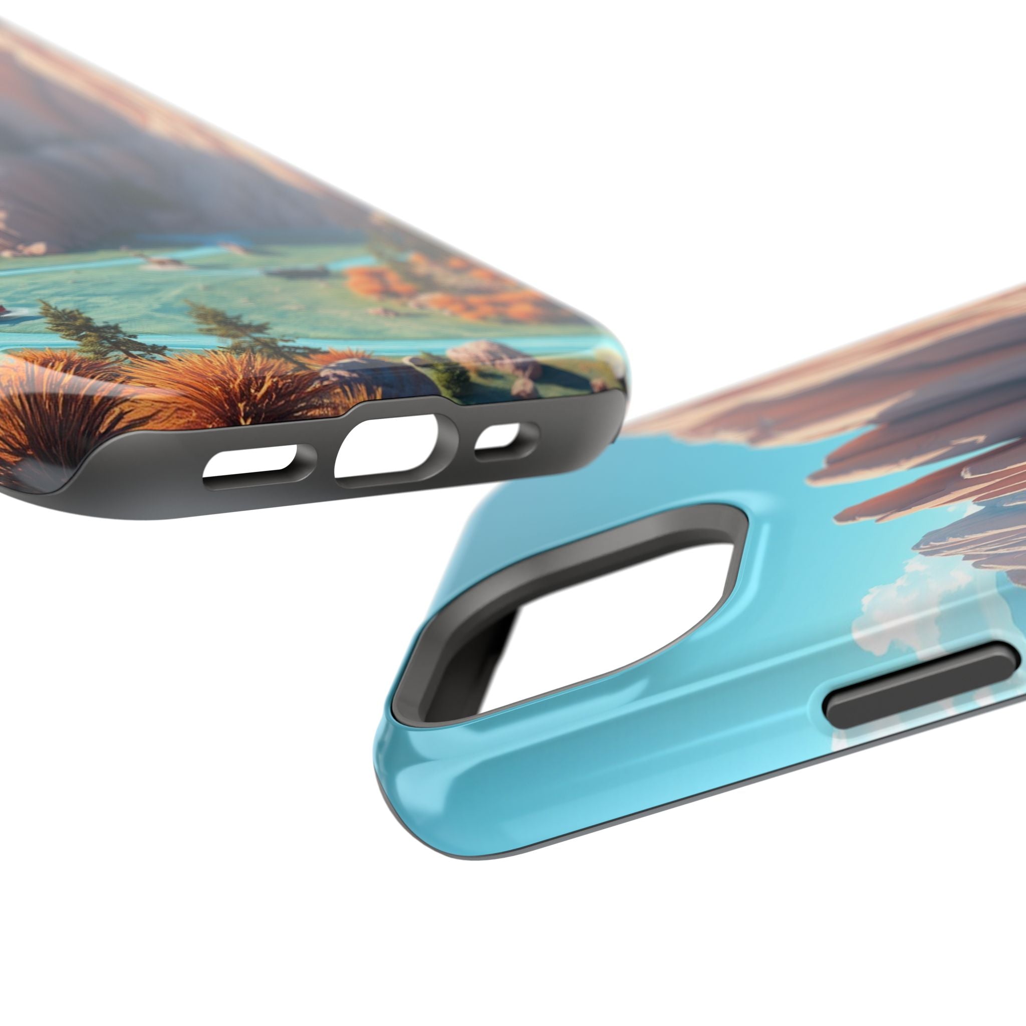 iPhone Pine Ridge Electric Art Slim Everyday Designer Case · iPhone Case