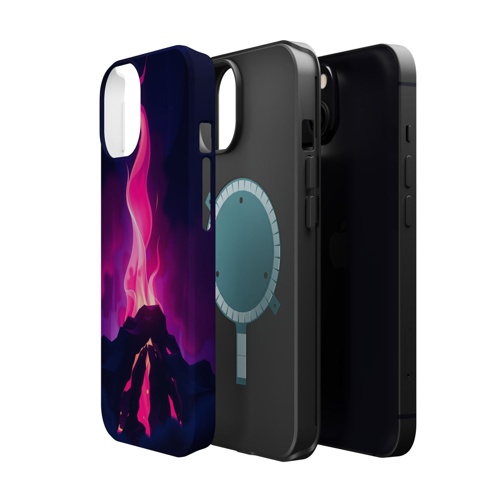 iPhone Cyan And Magenta Wildfire Glow Slim Everyday Designer Case · iPhone Case
