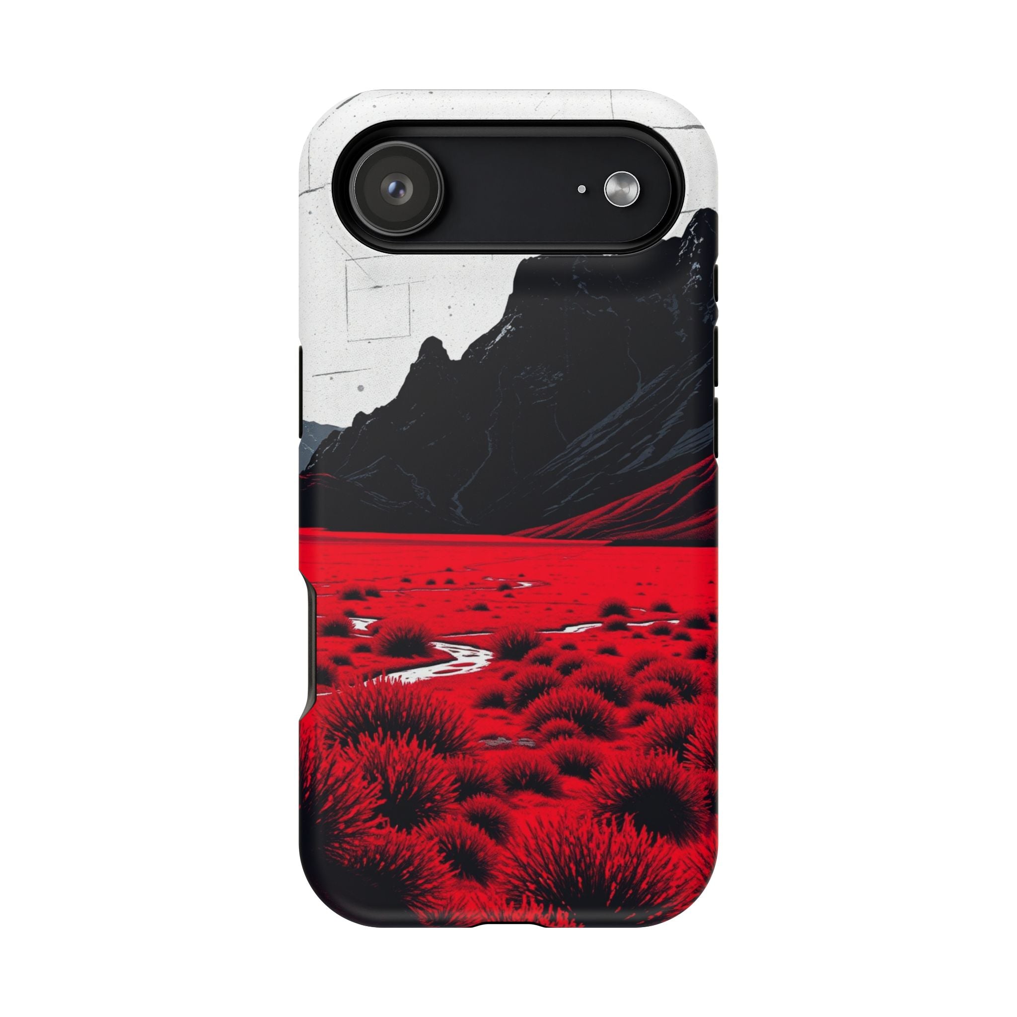 iPhone Black And Crimson Tundra Expanse Slim Everyday iPhone 15 · iPhone Case