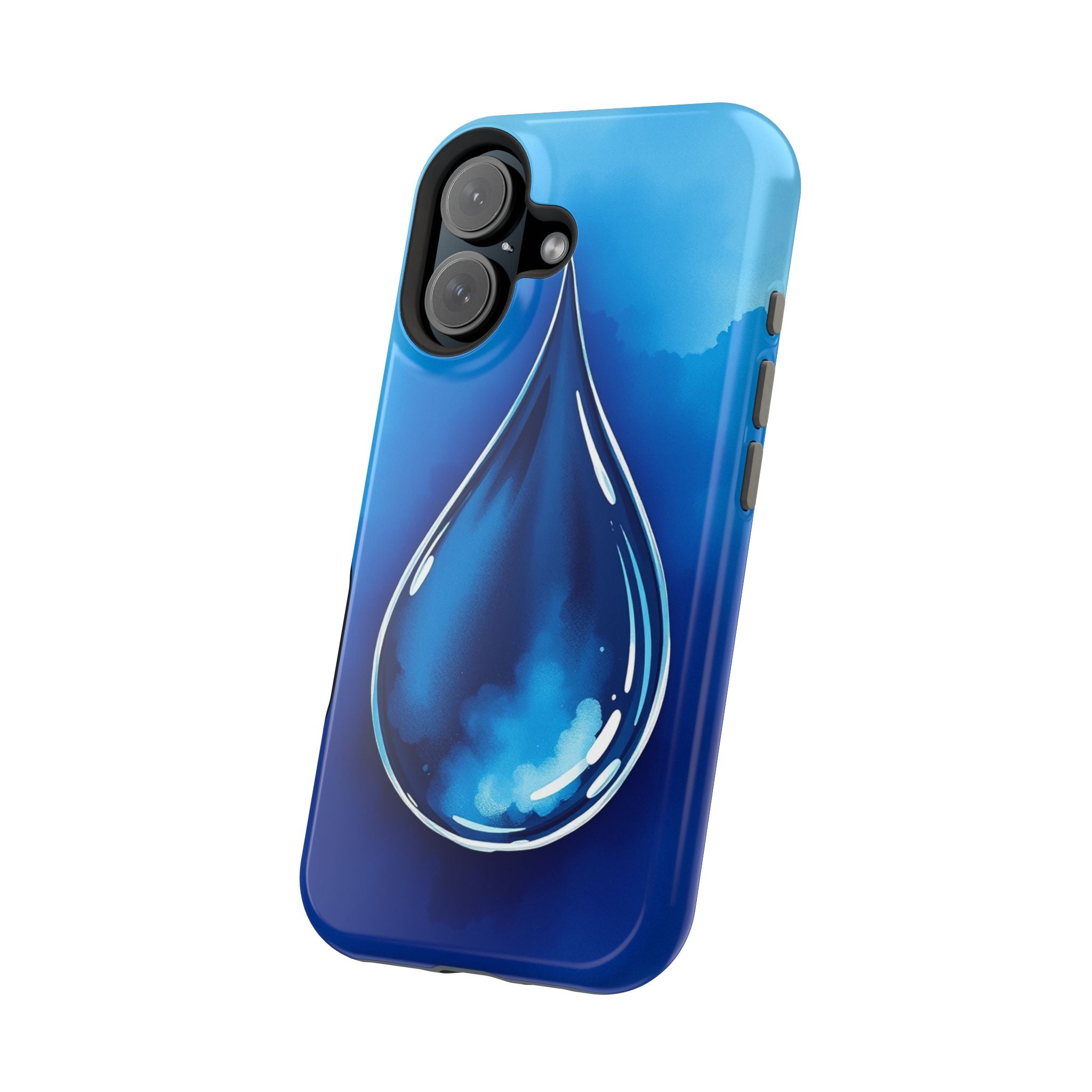iPhone Ink Drop Vibrant Watercolor Bold Modern Everyday Snap Case · iPhone Case