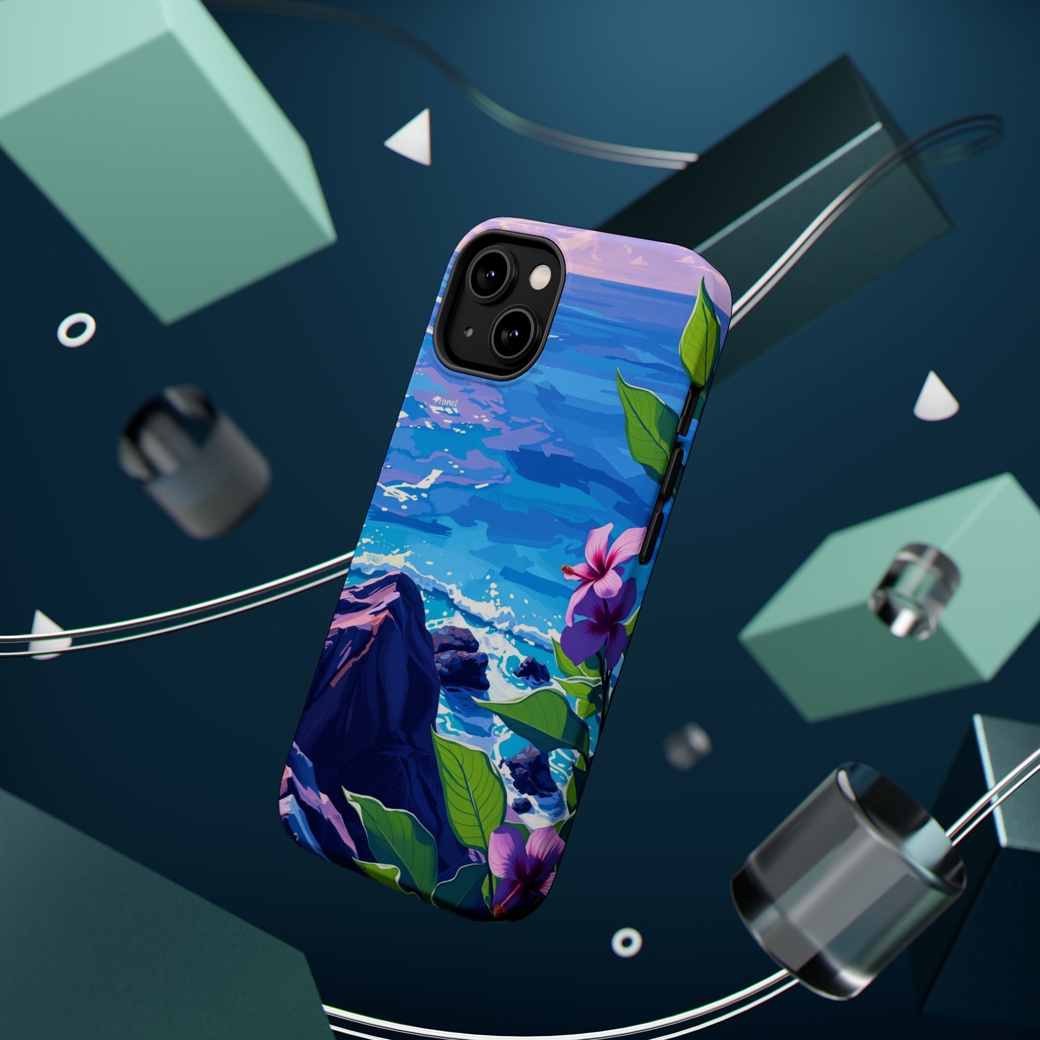 iPhone Hibiscus Coast Enchanted Art Slim Everyday Designer Case · iPhone Case