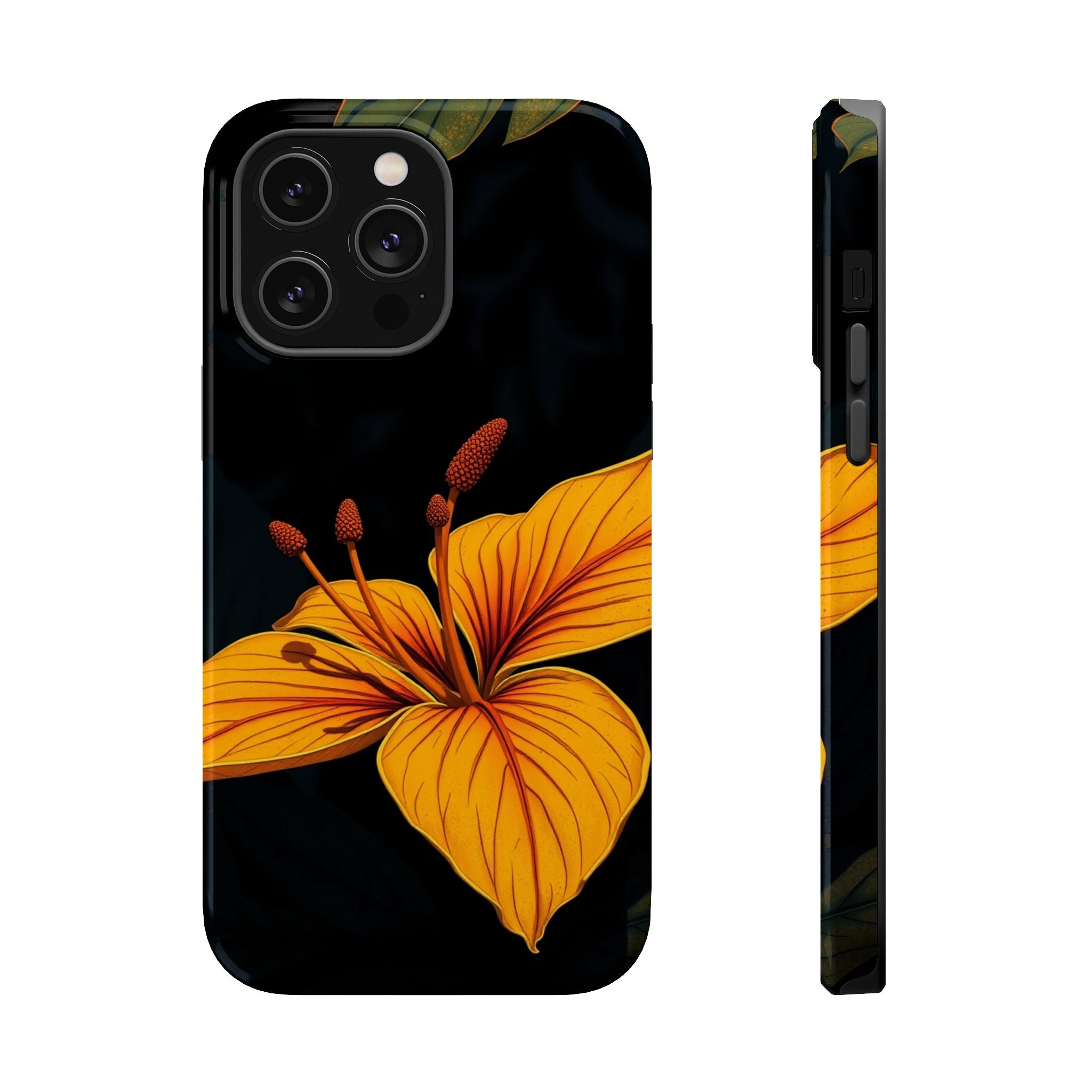 iPhone Earthy Tropical Bloom Design Artistic Everyday Cas Slim Snap Case · iPhon