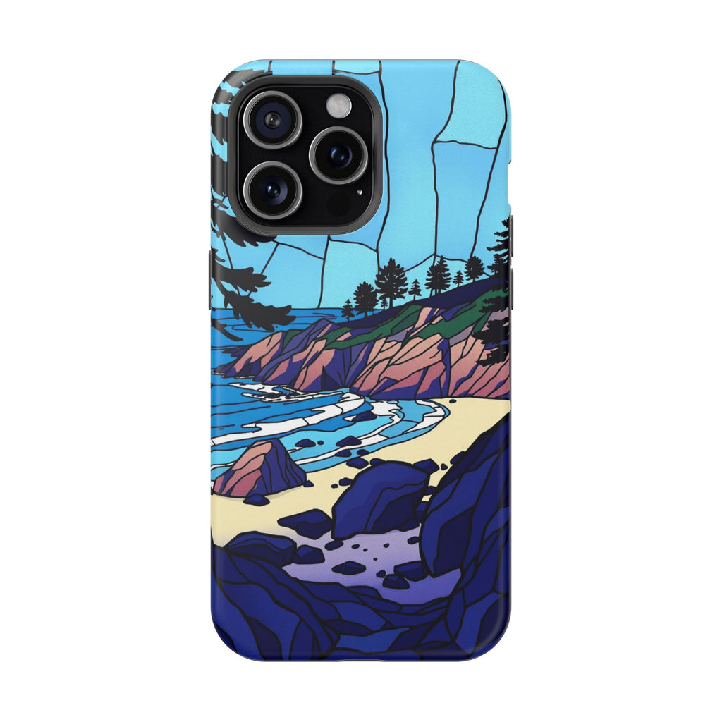 iPhone Indigo And Violet Pebble Beach Slim Everyday iPhone 11 Designer · iPhone
