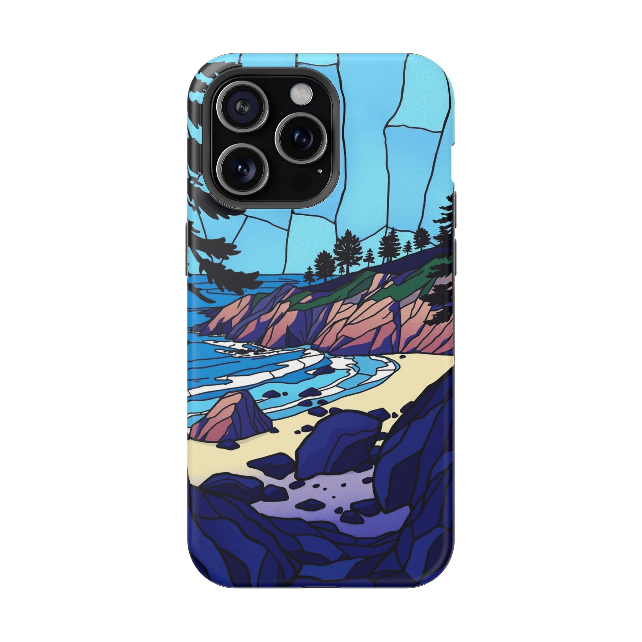 iPhone Indigo And Violet Pebble Beach Slim Everyday iPhone 11 Designer · iPhone