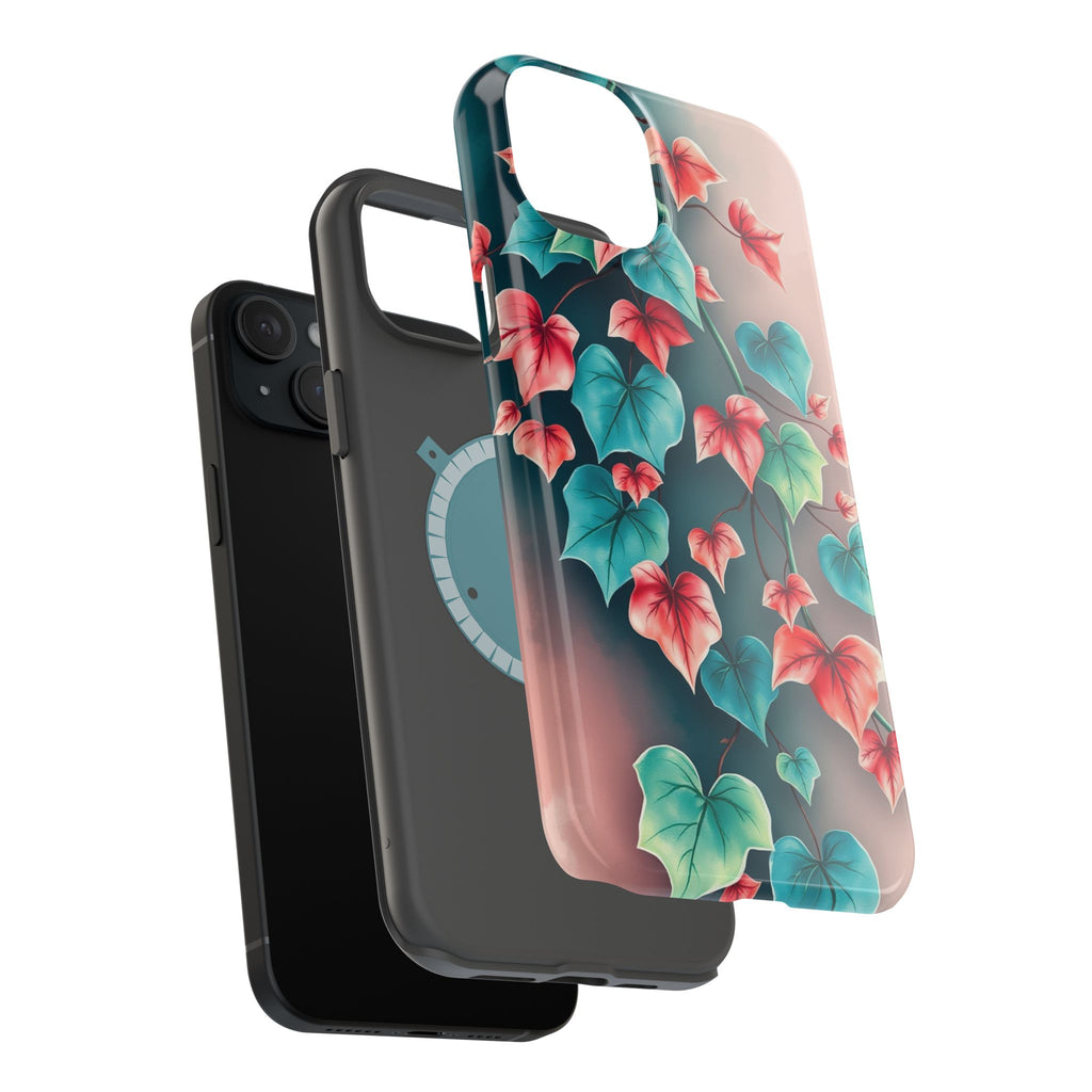 iPhone Art Nouveau Vine Teal And Coral Slim Snap Case · iPhone Case