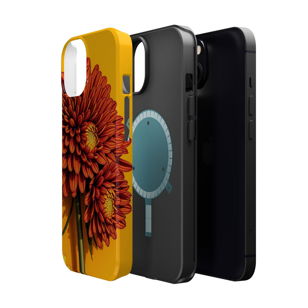 iPhone Mustard And Rust Ranunculus Stack Slim Everyday iPhone 14 · iPhone Case