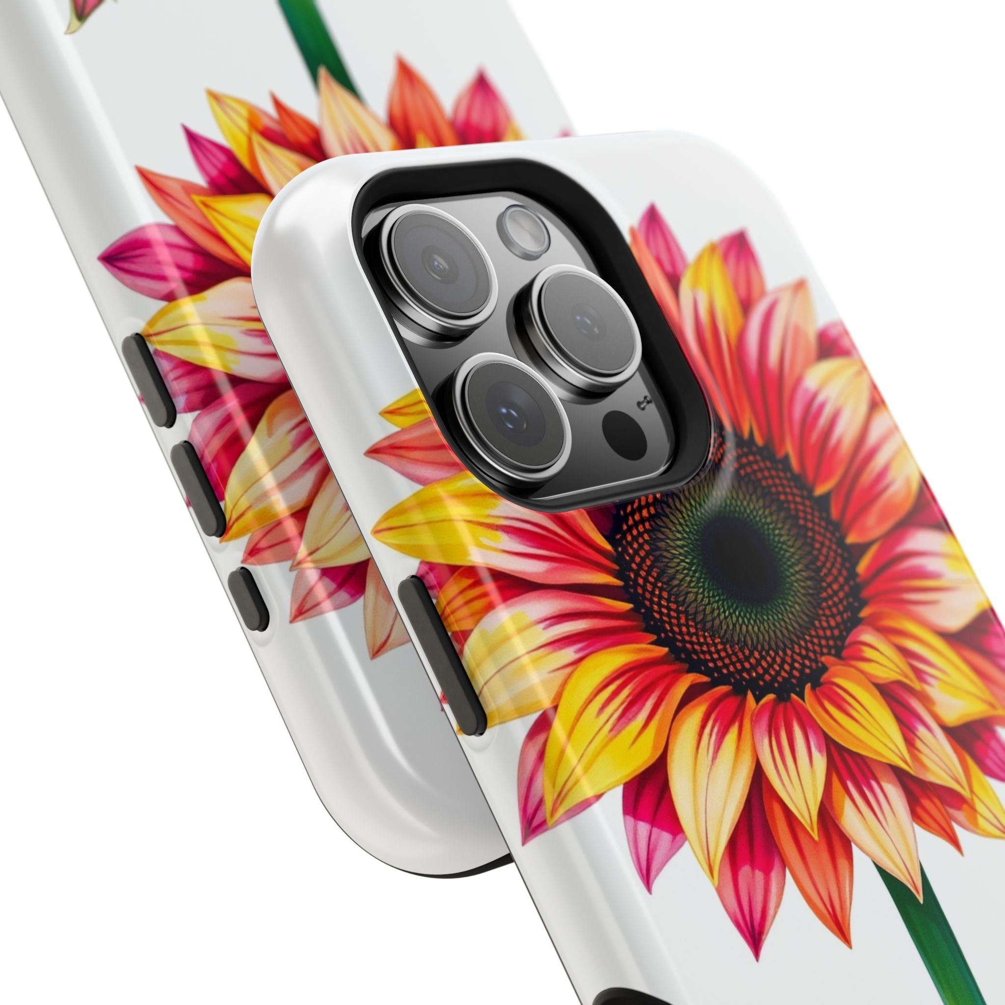 iPhone Sunflower Pop Vibrant Watercolor Slim Snap Case · iPhone Case
