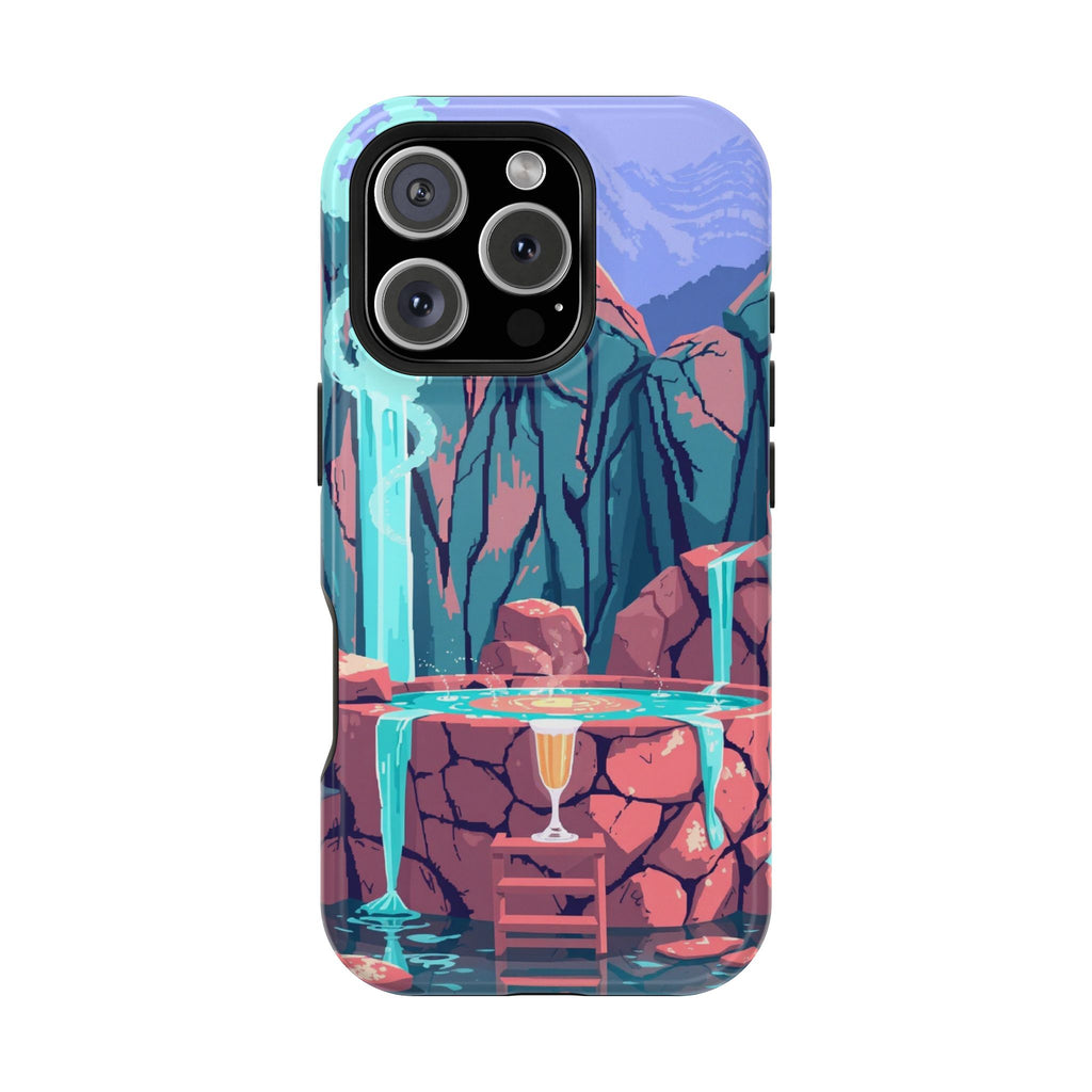 iPhone Hot Spring Steam Electric Art Slim Everyday Designer Case · iPhone Case