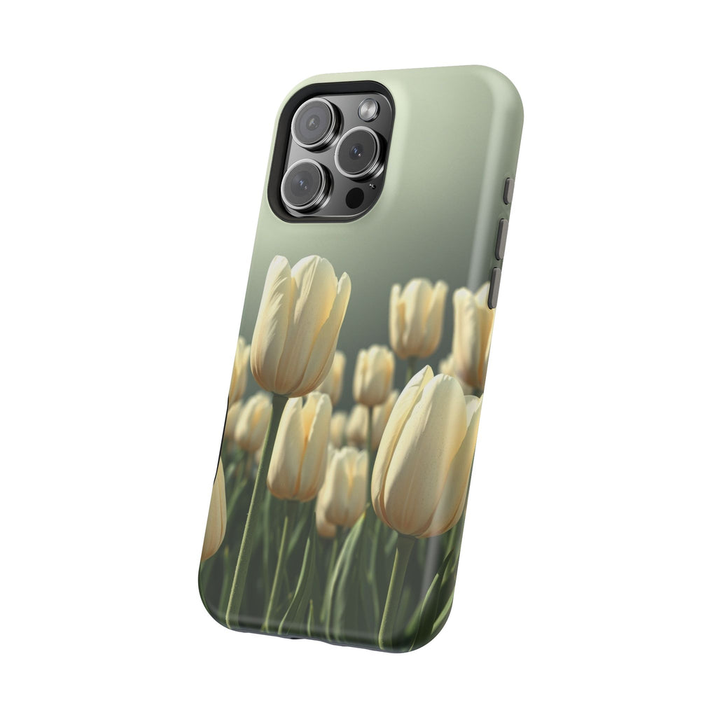 iPhone Tulip Row Serene Design Slim Everyday Designer Case · iPhone Case