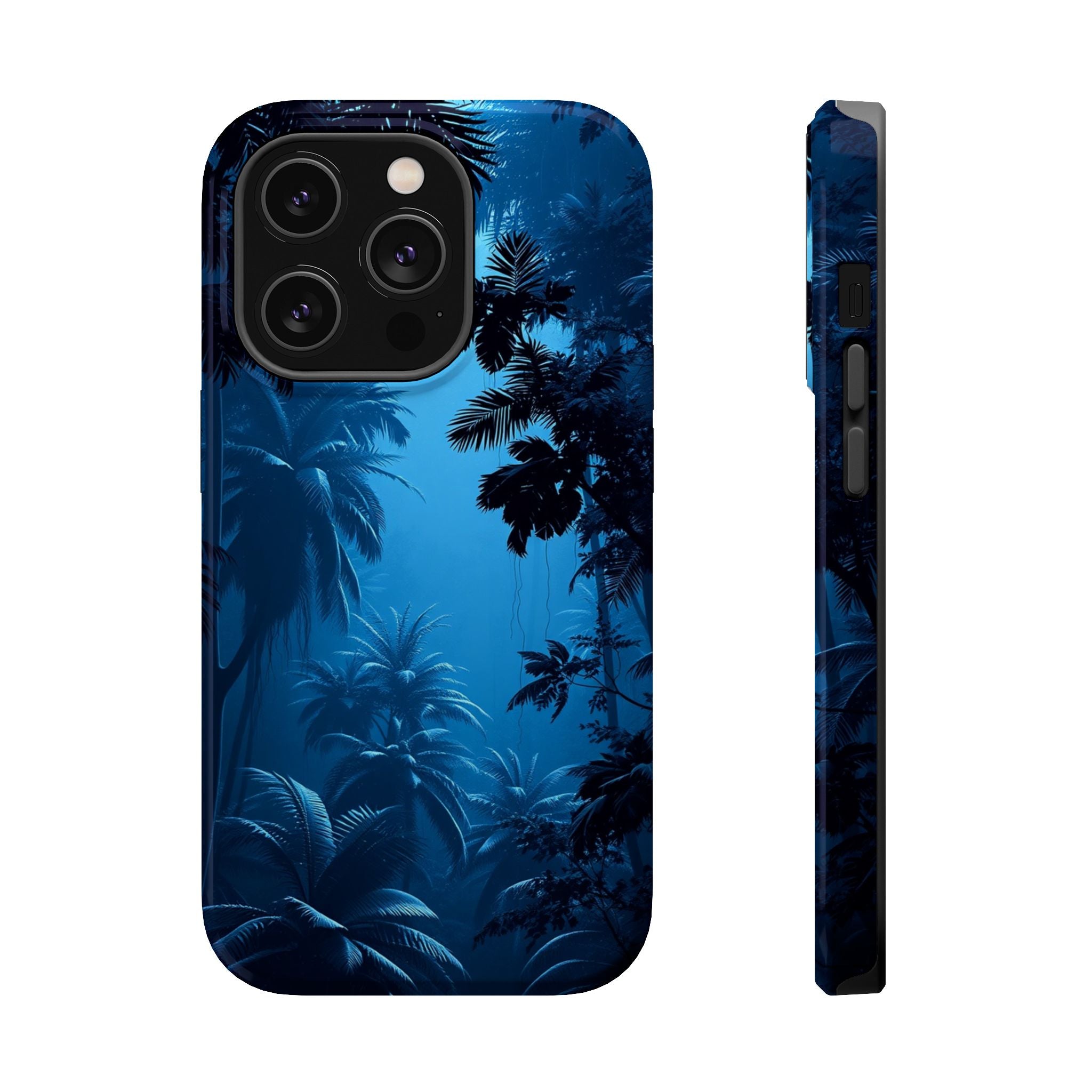 iPhone Midnight Blue And Silver Rainforest Canopy iPhone Clean Minimal · iPhone