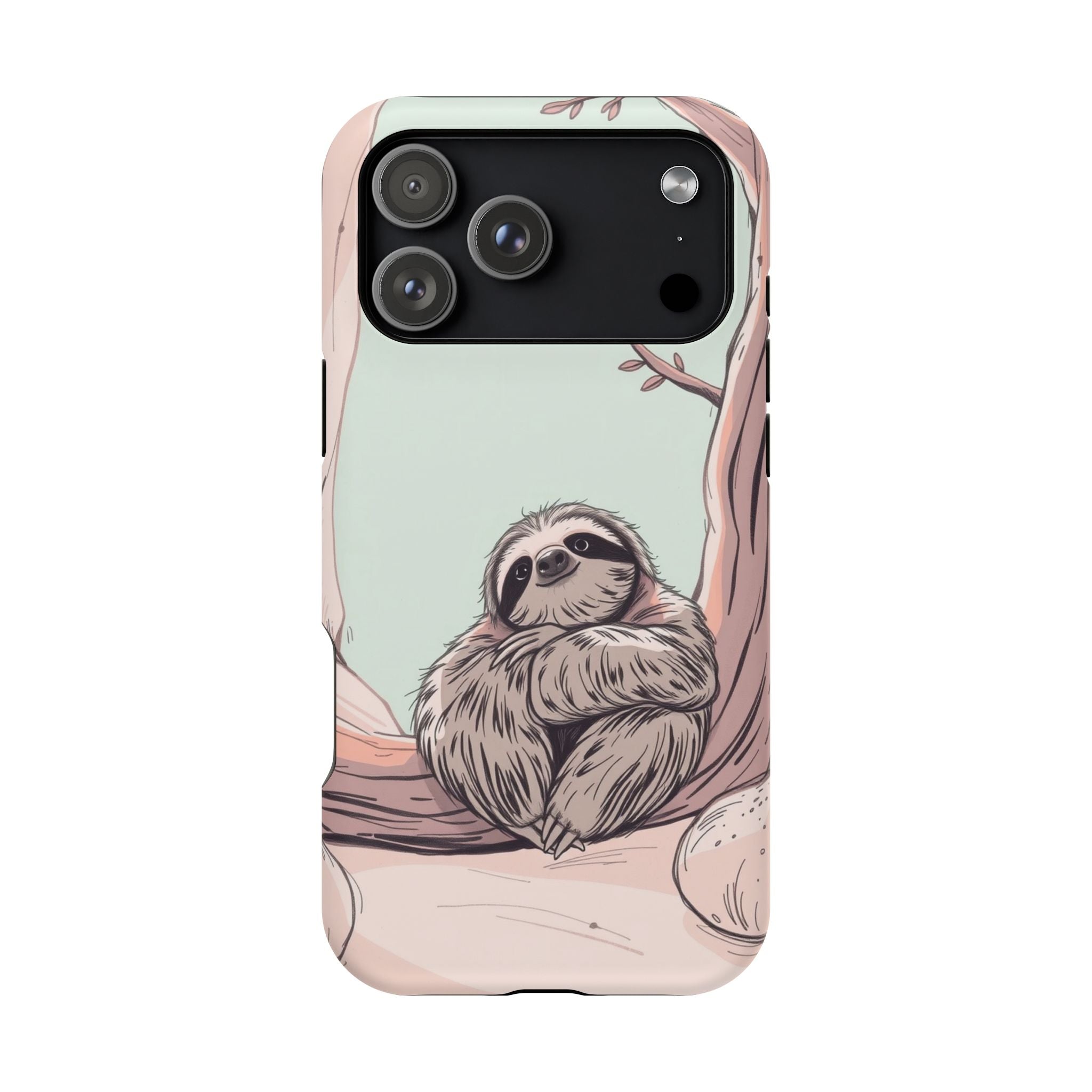 iPhone Cozy Sloth Mode Hand-Drawn Sketch Slim Everyday Designer Case · iPhone Ca