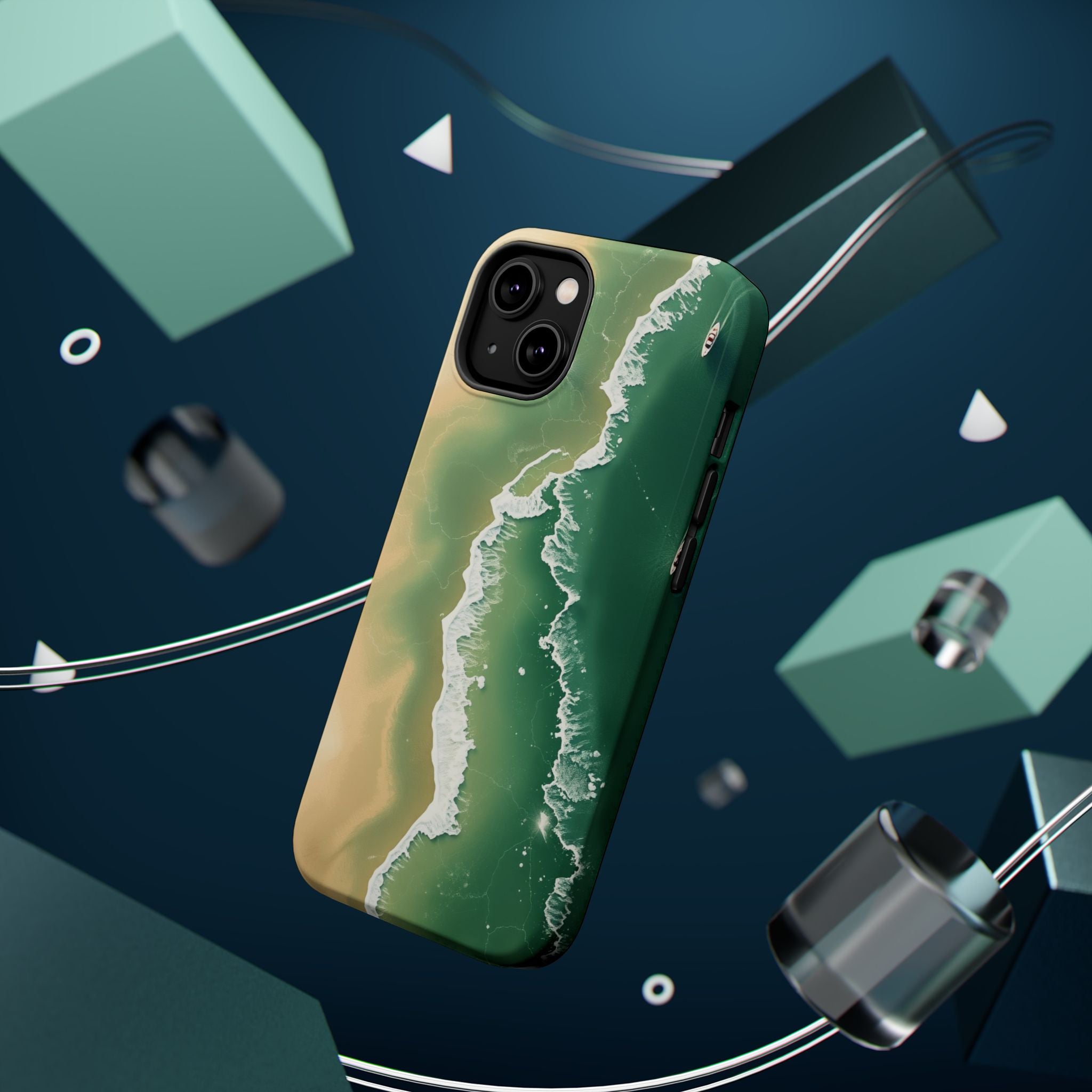 iPhone Shoreline Aerial Bold Art Bold Modern Everyday Snap Case · iPhone Case