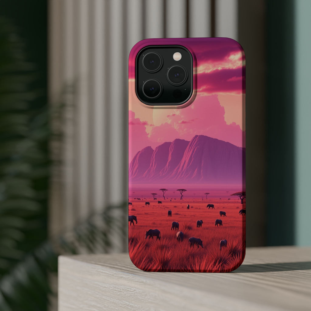 iPhone Cyan And Magenta Savanna Horizon Slim Everyday iPhone Designer · iPhone C