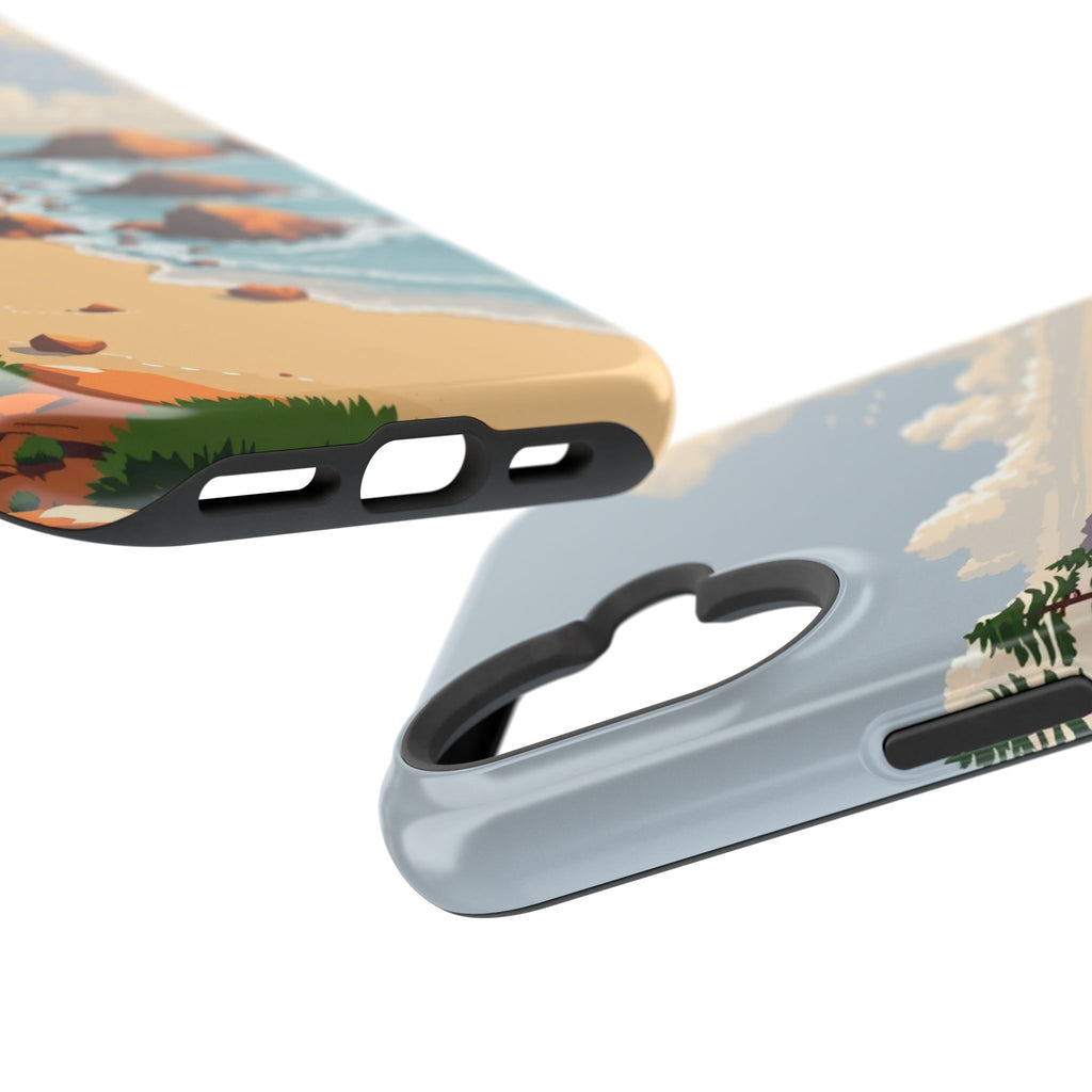 iPhone Mustard And Rust Pebble Beach Slim Everyday Designer Case · iPhone Case