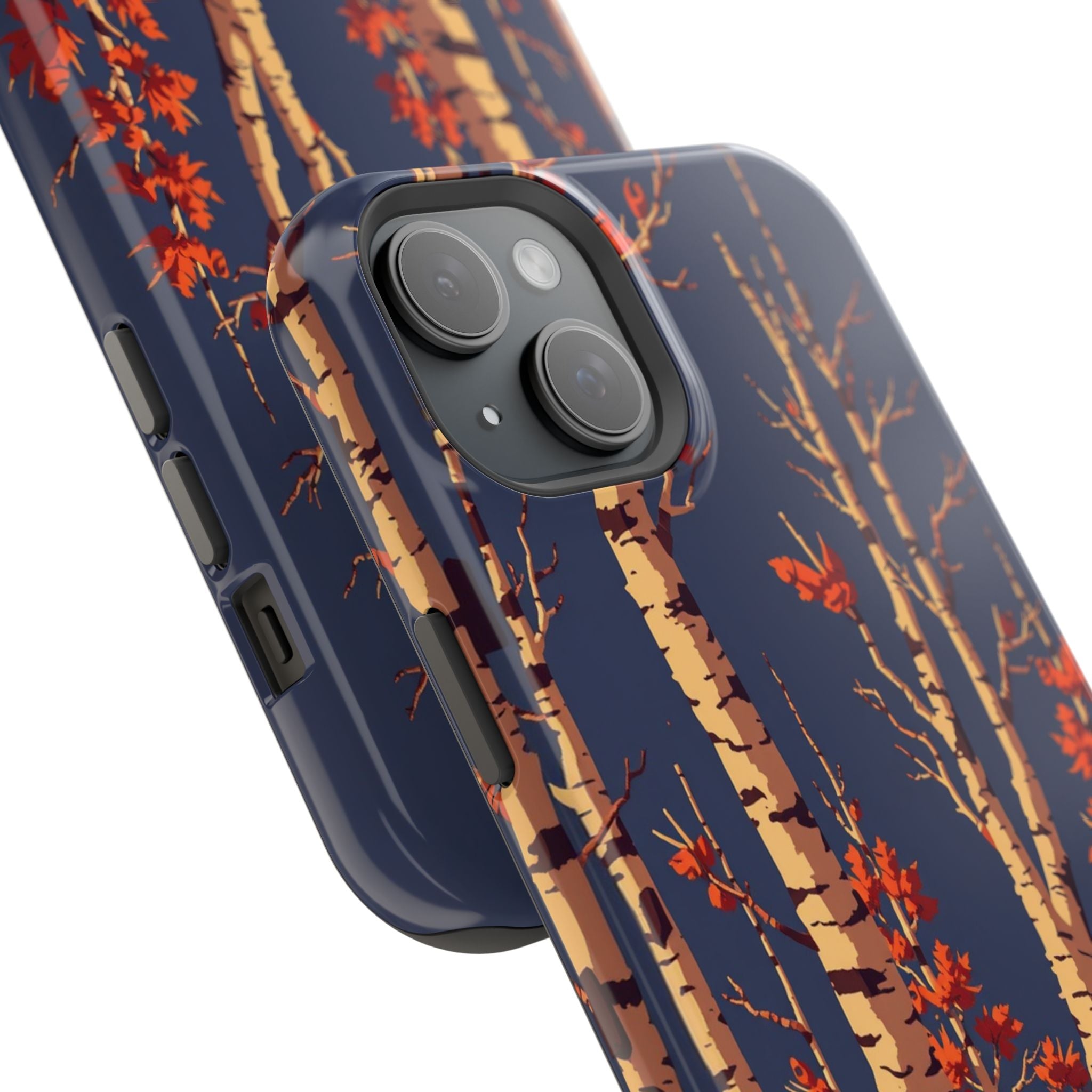iPhone Birch Grove Pixel Art -Bit Bold Modern Everyday Snap Case · iPhone Case