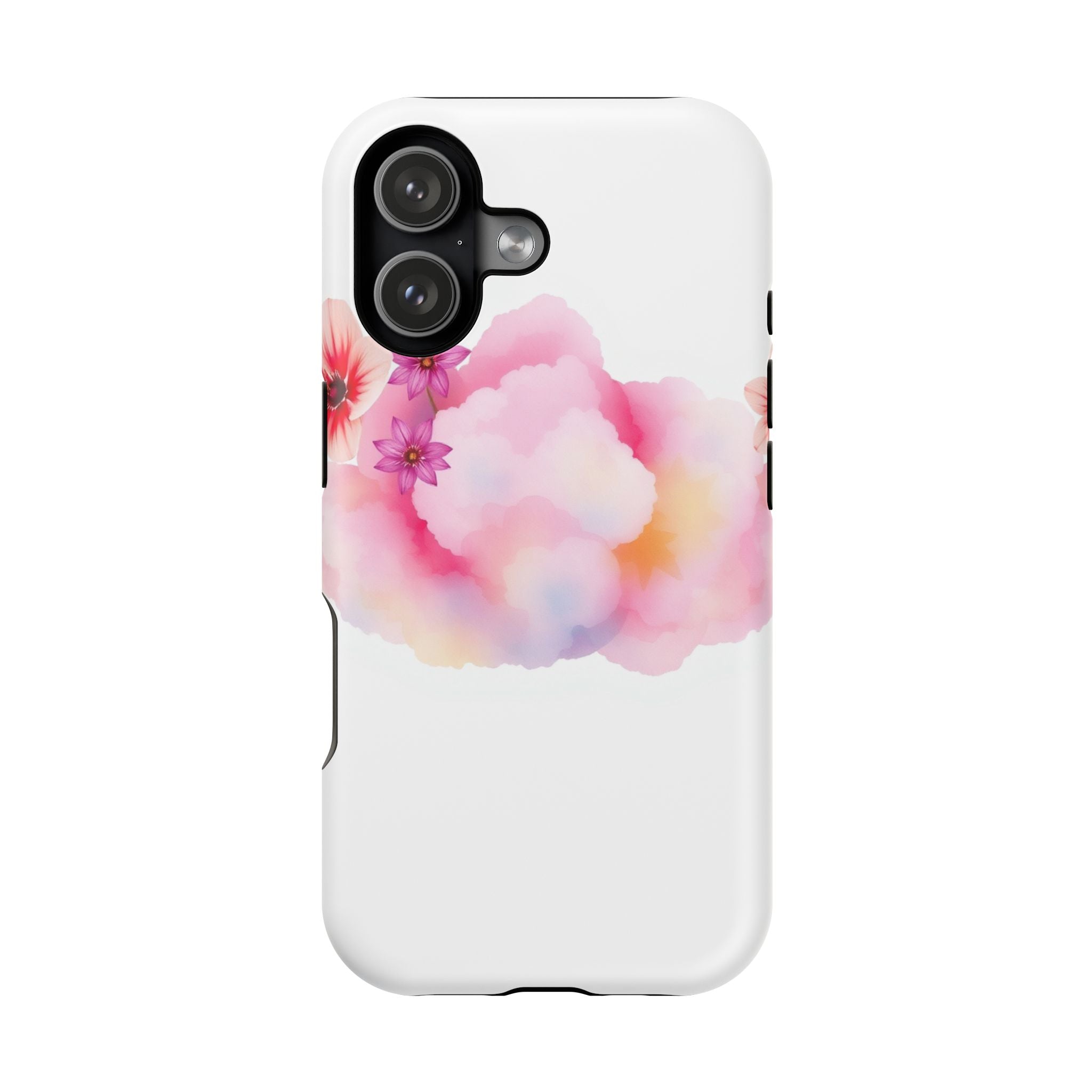 iPhone Pastel Floral Cloud Vibrant Watercolor Carry Case Slim Snap Case · iPhone