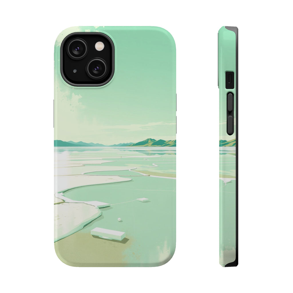 iPhone Vibrant Salt Flat Mirror Design Slim Everyday Designer Case · iPhone Case