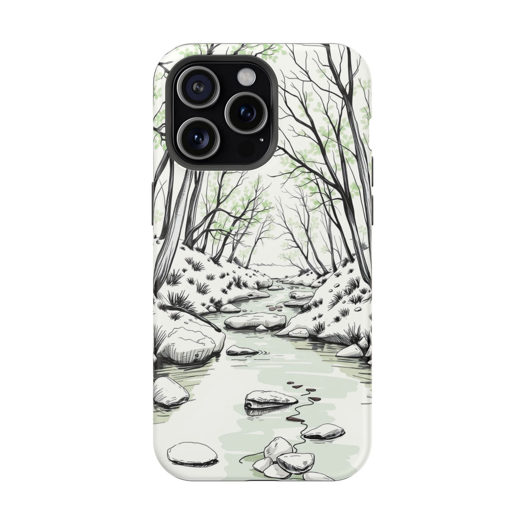 iPhone Sage And Ivory Spring Creek Bold Modern Everyday Snap Case · iPhone Case