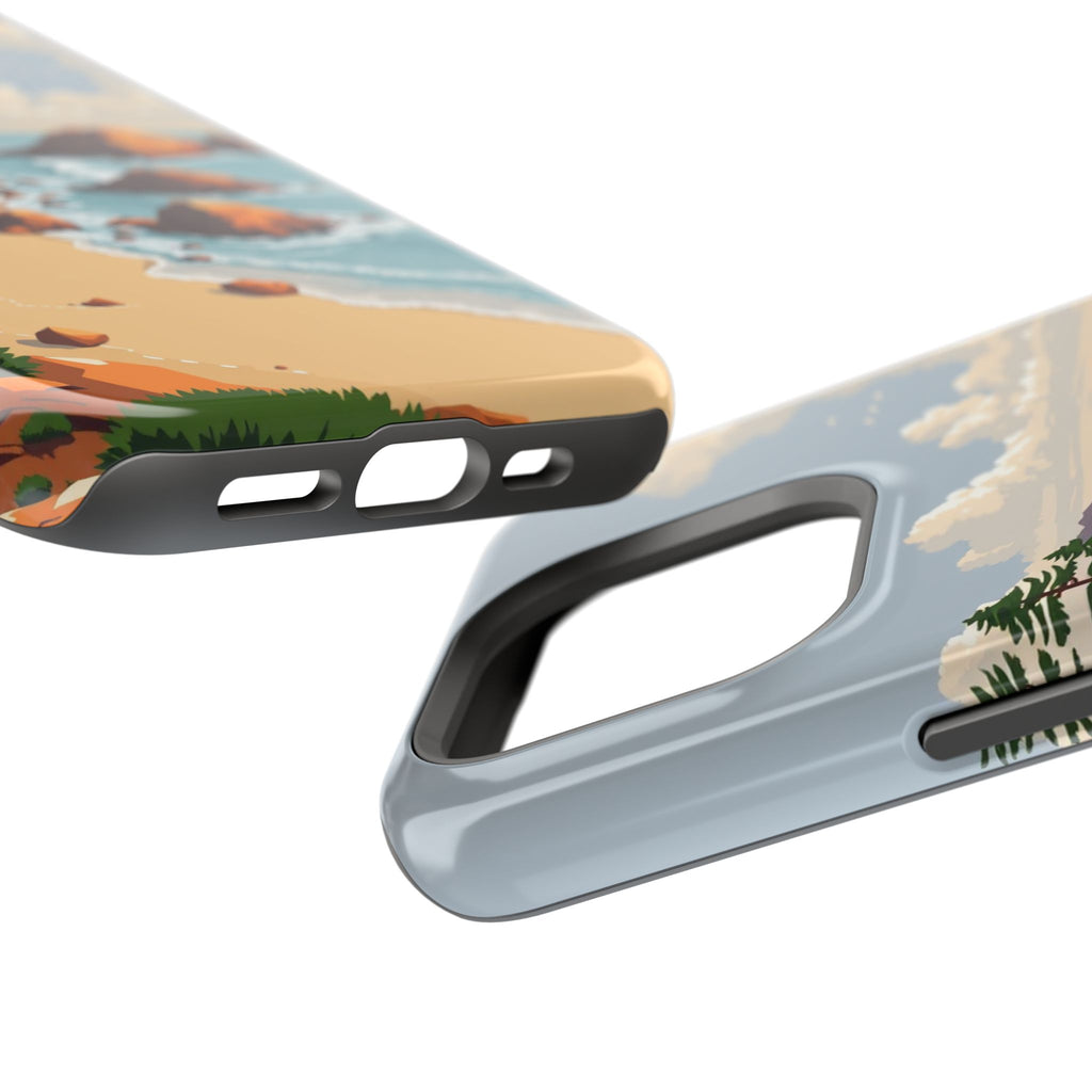 iPhone Mustard And Rust Pebble Beach Slim Everyday Designer Case · iPhone Case