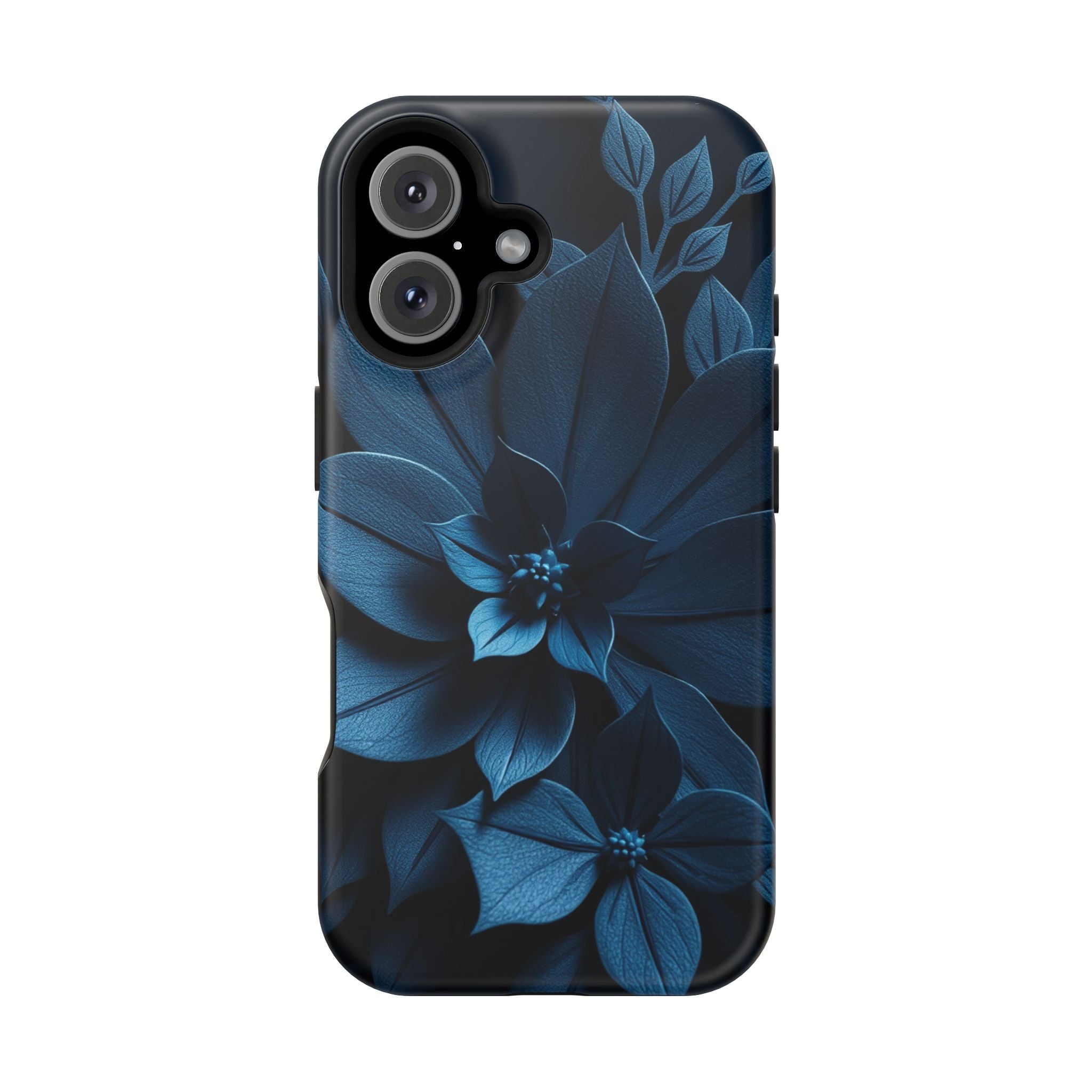 iPhone Midnight Blue And Silver Floral Dark Academia iPhone Slim · iPhone Case
