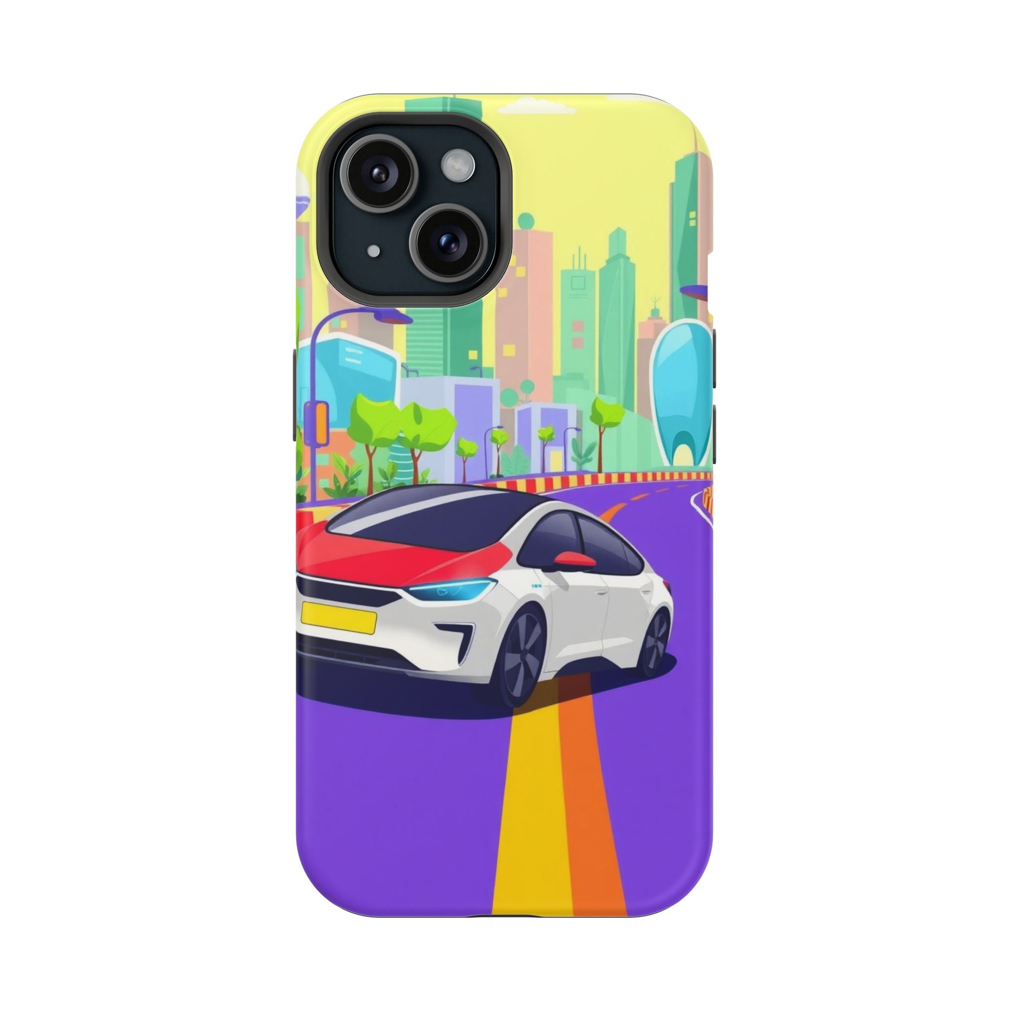 iPhone Electric Car Future Kids Fun Phone Case Gift Slim Snap Case · iPhone Case