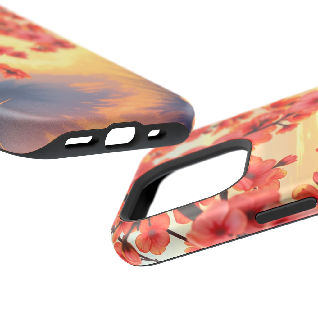 iPhone Sunset Amber And Peach Blossom Trail Slim Snap Cas Carry Case · iPhone Ca