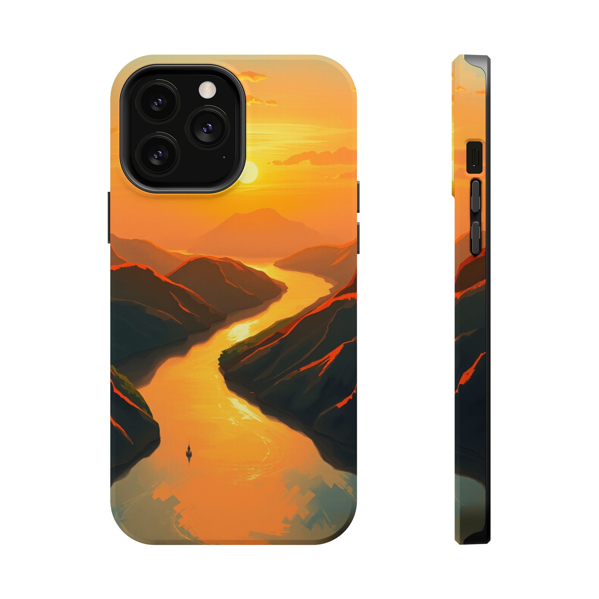 iPhone River Delta Aerial Oil Painting Impressionist iPhone Slim · iPhone Case