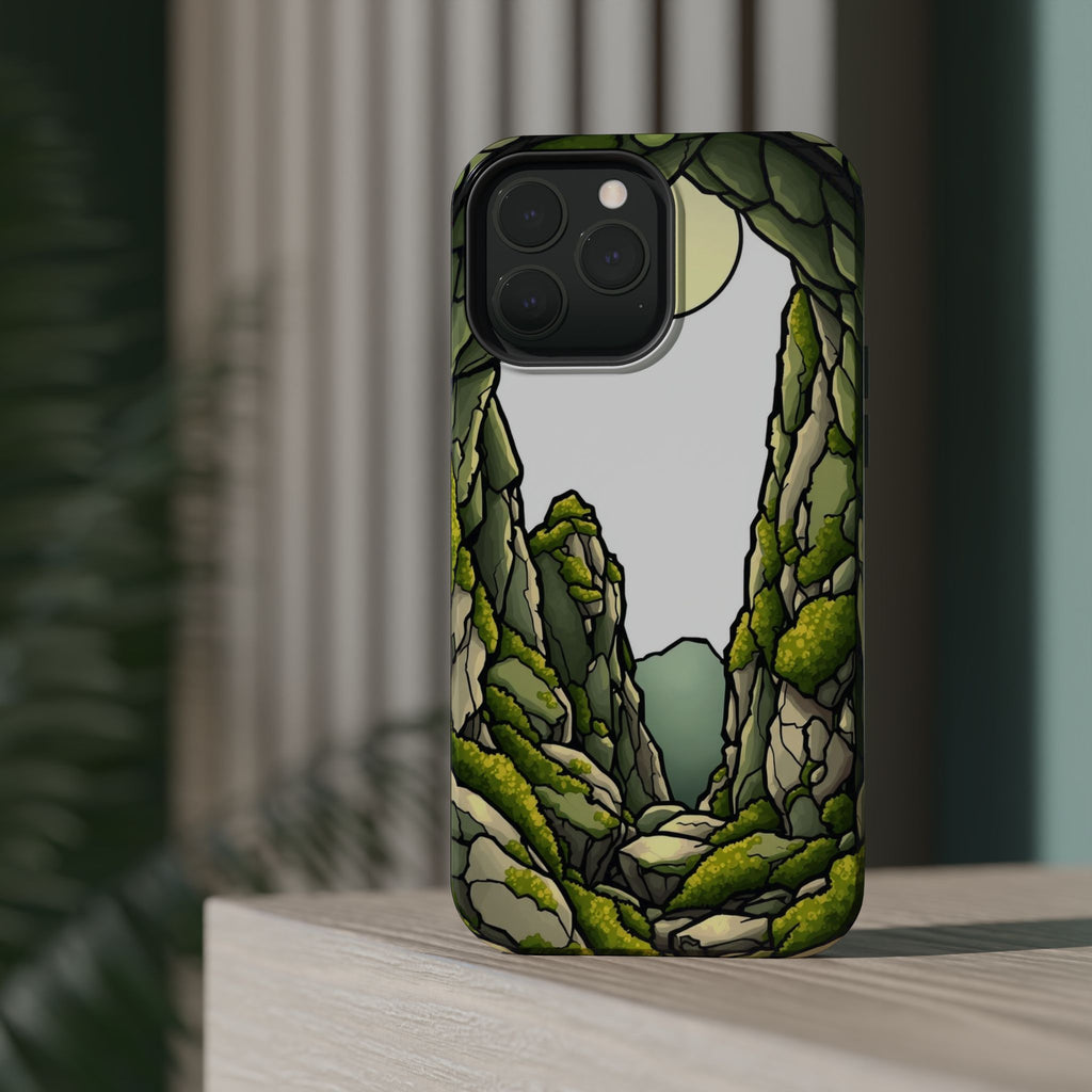 iPhone Sage And Ivory Moss Covered Rocks Slim Everyday iPhone Designer · iPhone