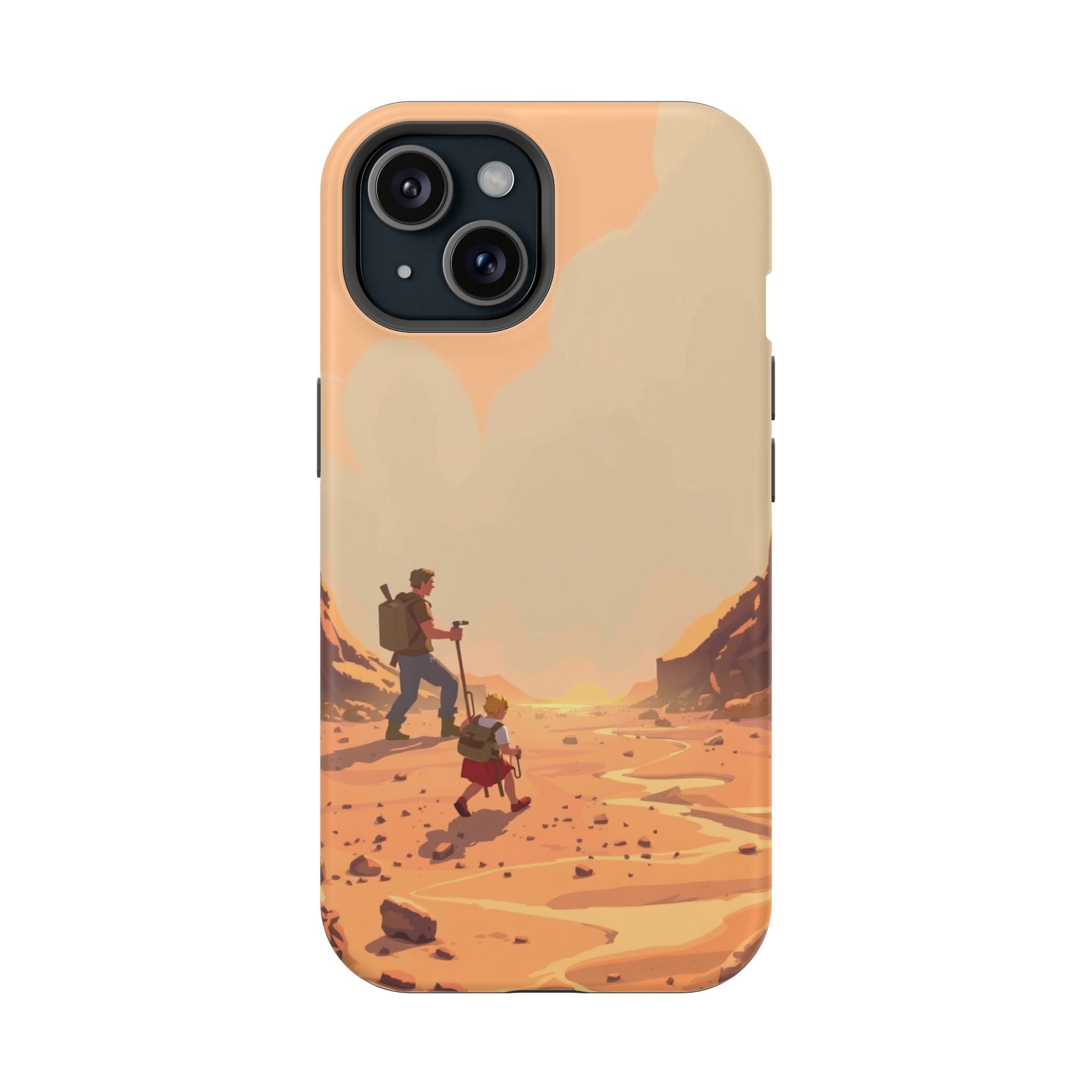 iPhone Burnt Orange And Sand Barely Surviving Slim Everyday Designer Case · iPho