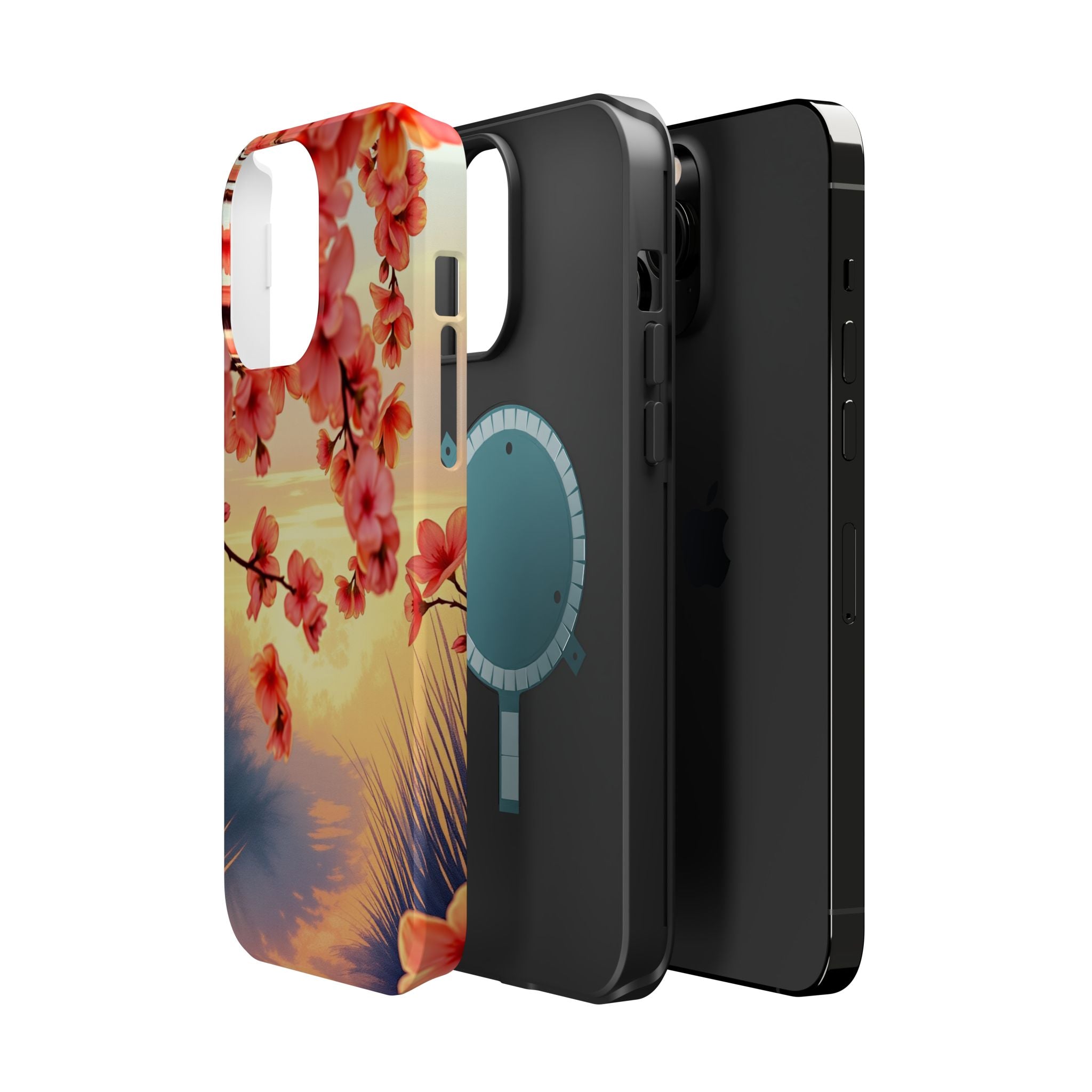 iPhone Sunset Amber And Peach Blossom Trail Slim Snap Cas Carry Case · iPhone Ca