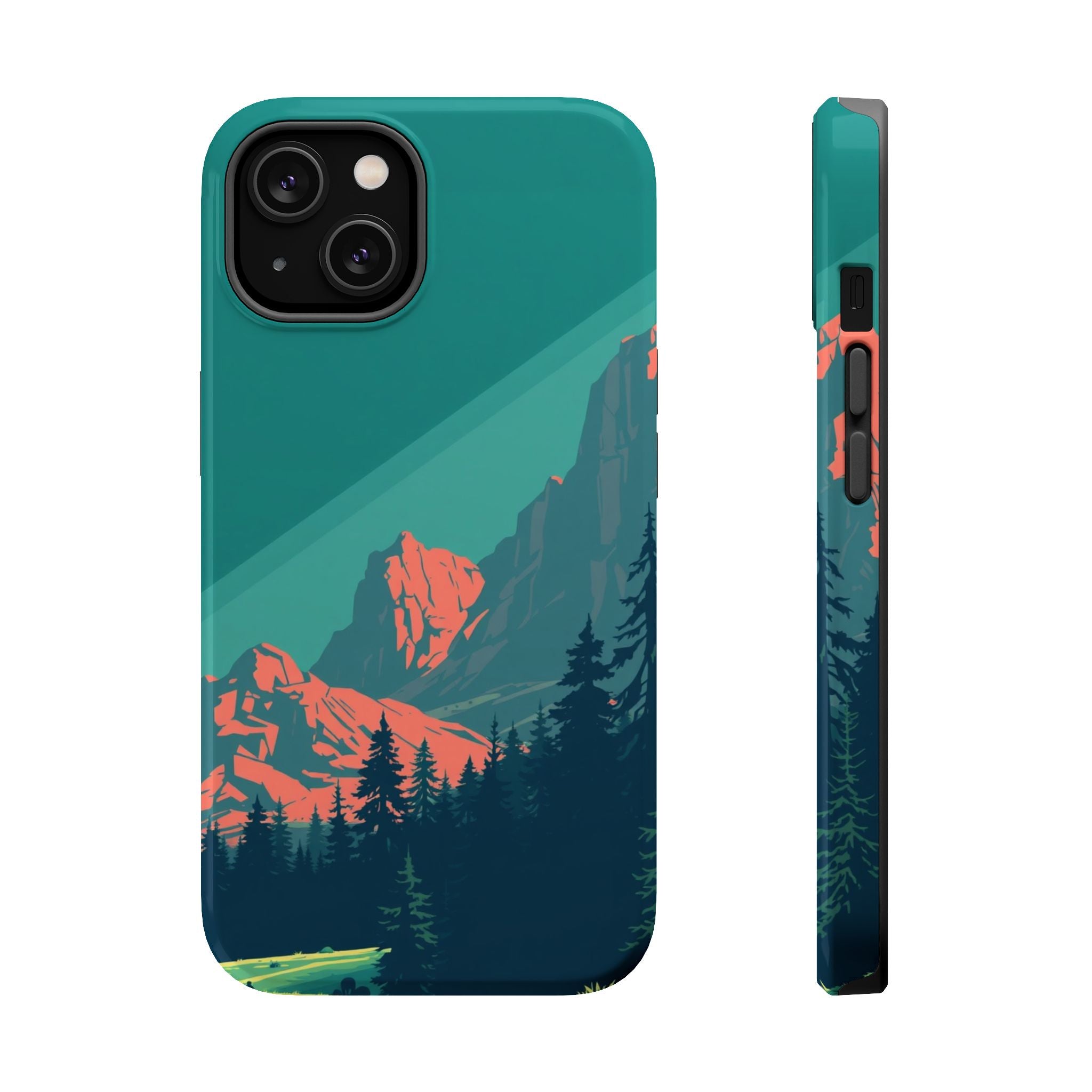 iPhone Pine Ridge Pixel Art -Bit Bold Modern Everyday Snap Case · iPhone Case