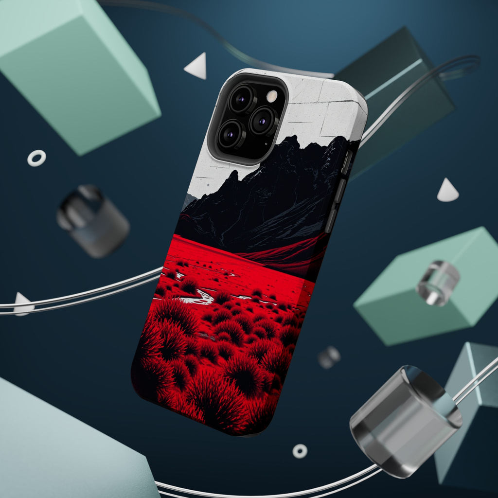 iPhone Black And Crimson Tundra Expanse Slim Everyday iPhone 15 · iPhone Case