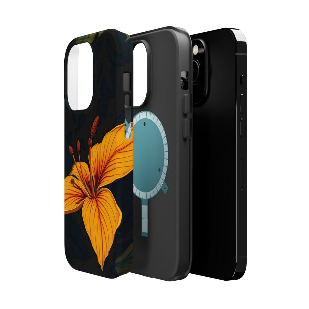 iPhone Earthy Tropical Bloom Design Artistic Everyday Cas Slim Snap Case · iPhon