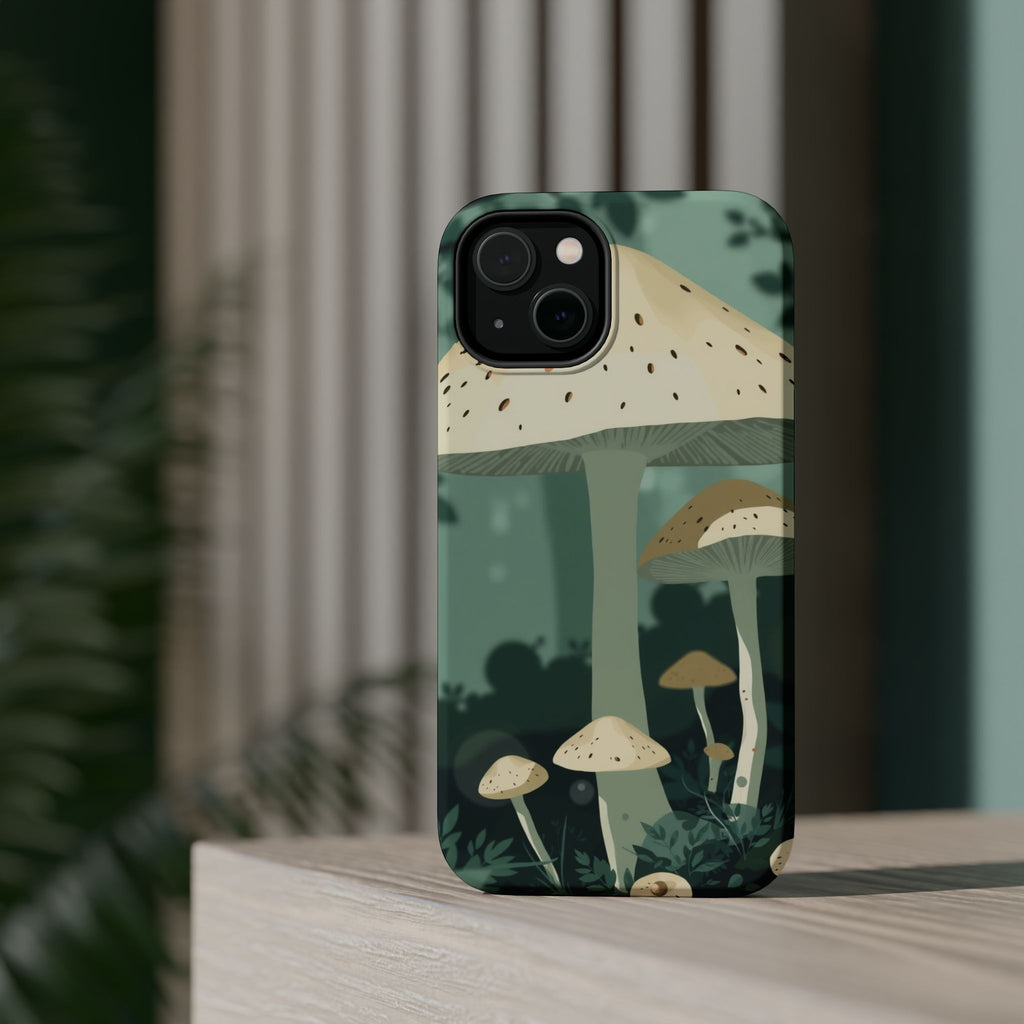 iPhone Sage And Ivory Mushroom Forest Slim Everyday Designer Case · iPhone Case