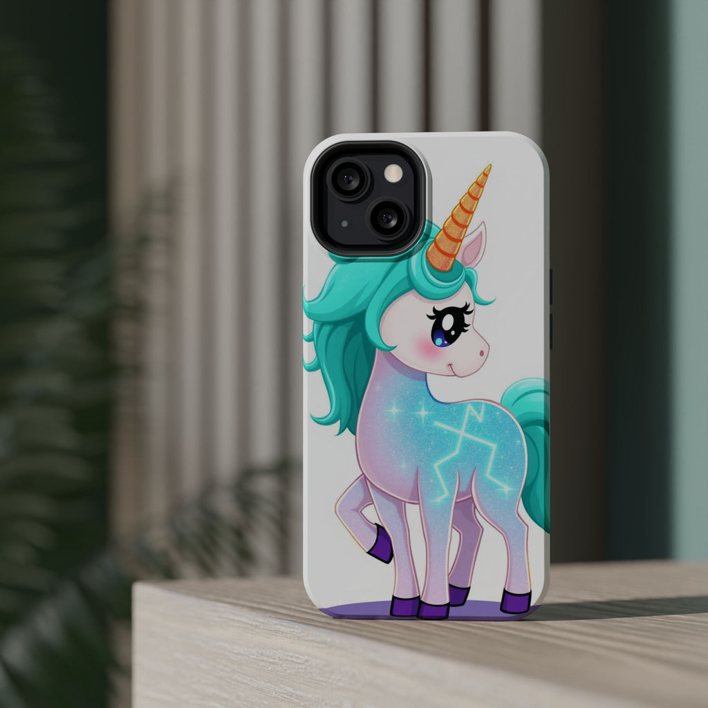 iPhone Turquoise Sparkle Unicorn Kids Fun iPhone Phone Case Gift · iPhone Case
