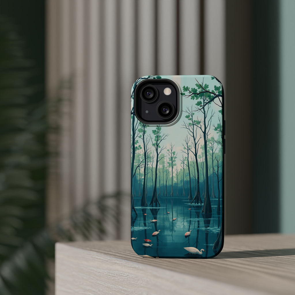 iPhone Cypress Swamp Electric Art Bold Modern Everyday Snap Case · iPhone Case