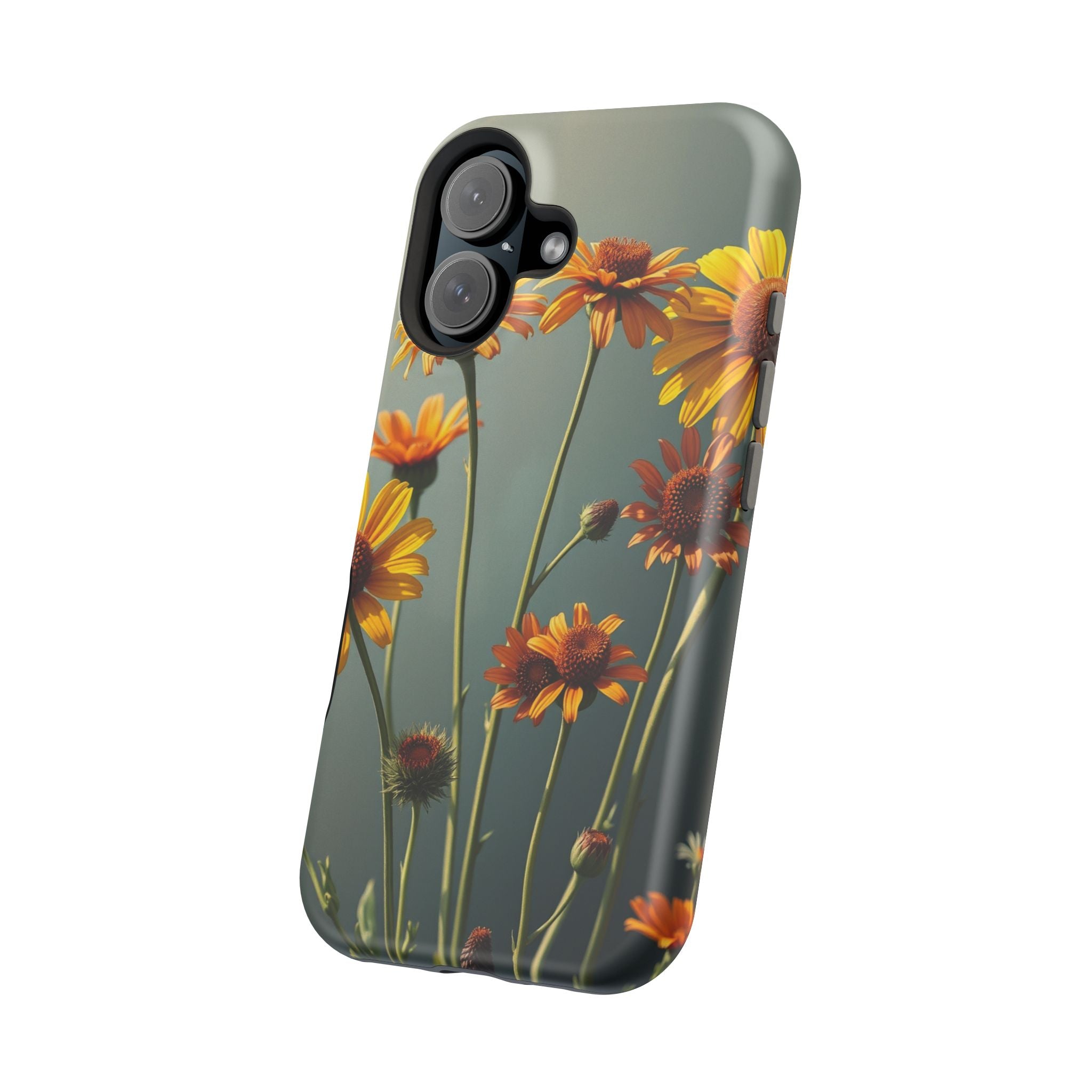 iPhone Mustard And Rust Wildflower Bunch Slim Everyday iPhone Designer · iPhone