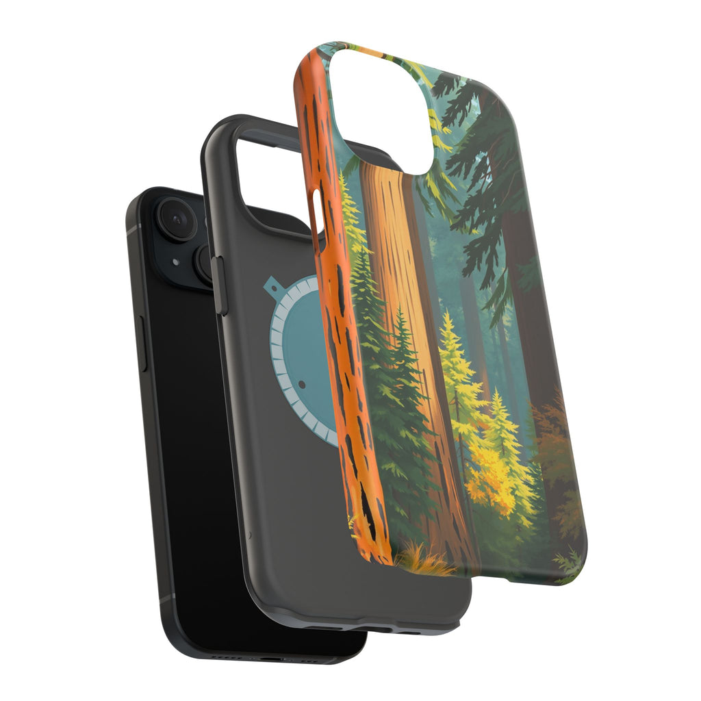 iPhone Redwood Forest Oil Painting Impressionist Clean iPhone Minimal · iPhone C