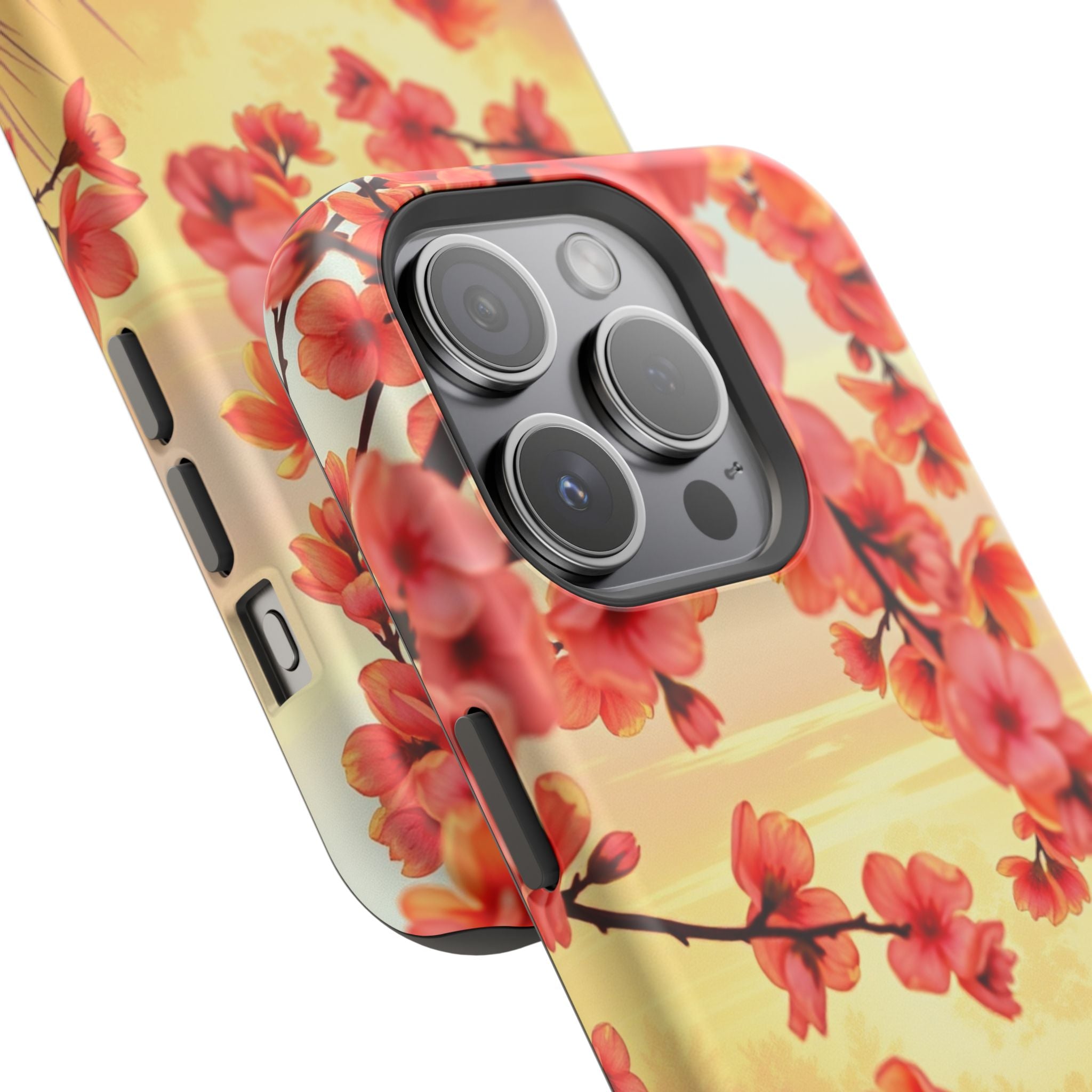 iPhone Sunset Amber And Peach Blossom Trail Slim Snap Cas Carry Case · iPhone Ca