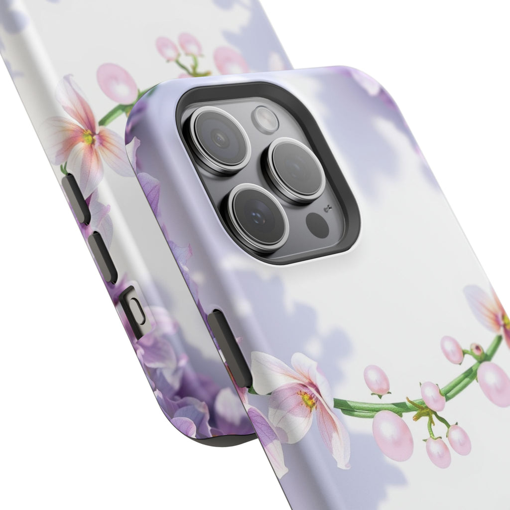 iPhone Vibrant Floral Crown Design Clean Minimal Snap Cas Slim Snap Case · iPhon