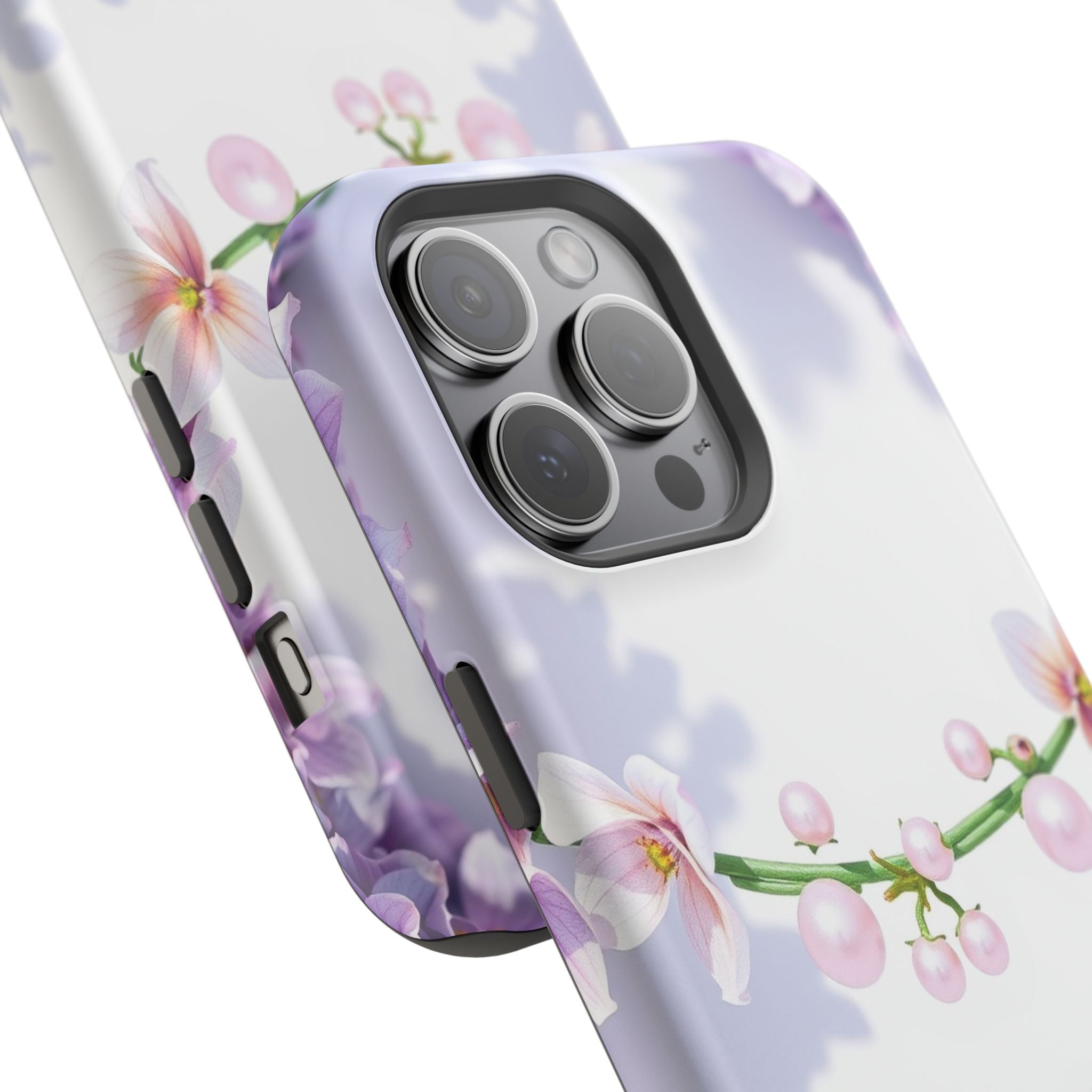 iPhone Vibrant Floral Crown Design Clean Minimal Snap Cas Slim Snap Case · iPhon